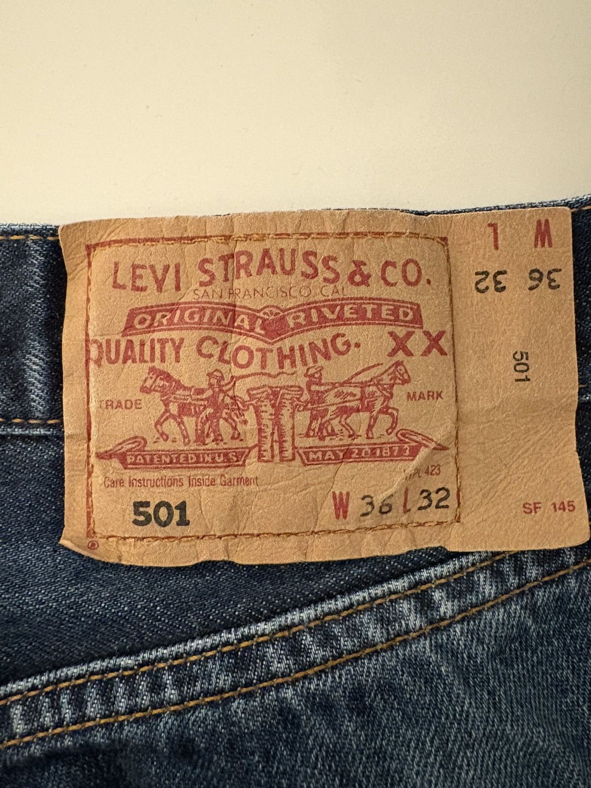 Levi's × Vintage Vintage Levi&strauss straight cut jean (W36) (L32) Size US 36 / EU 52 - 4 Thumbnail