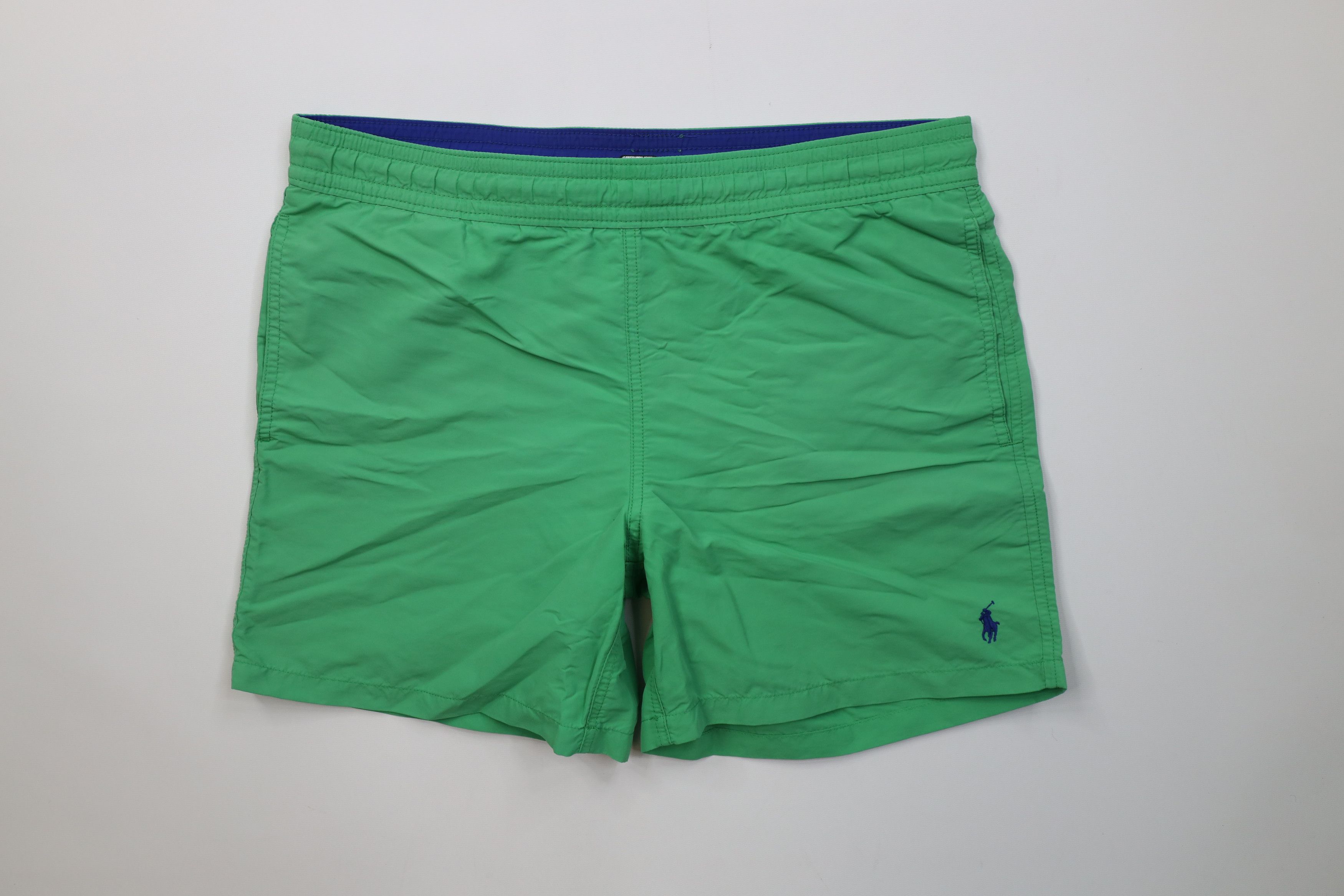 Ralph Lauren Vintage 90s Ralph Lauren Above Knee Shorts Swim Trunks Green Size US 30 / EU 46 - 1 Thumbnail