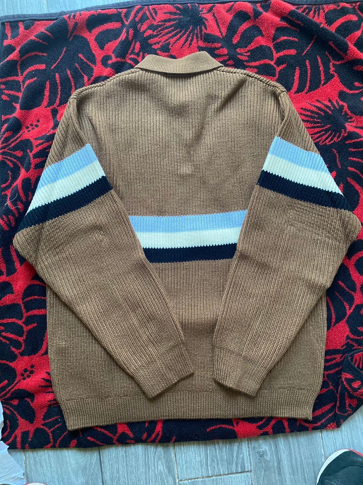 Supreme Supreme Small Box Polo Sweater Brown size L | Grailed