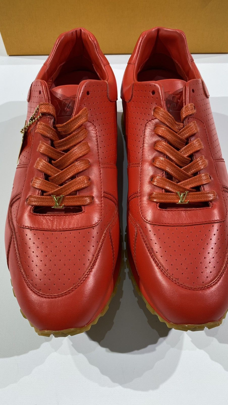 Louis Vuitton × Supreme Louis Vuitton X Supreme Sz10 Run Away sneakers Red Size US 10 / EU 43 - 3 Thumbnail