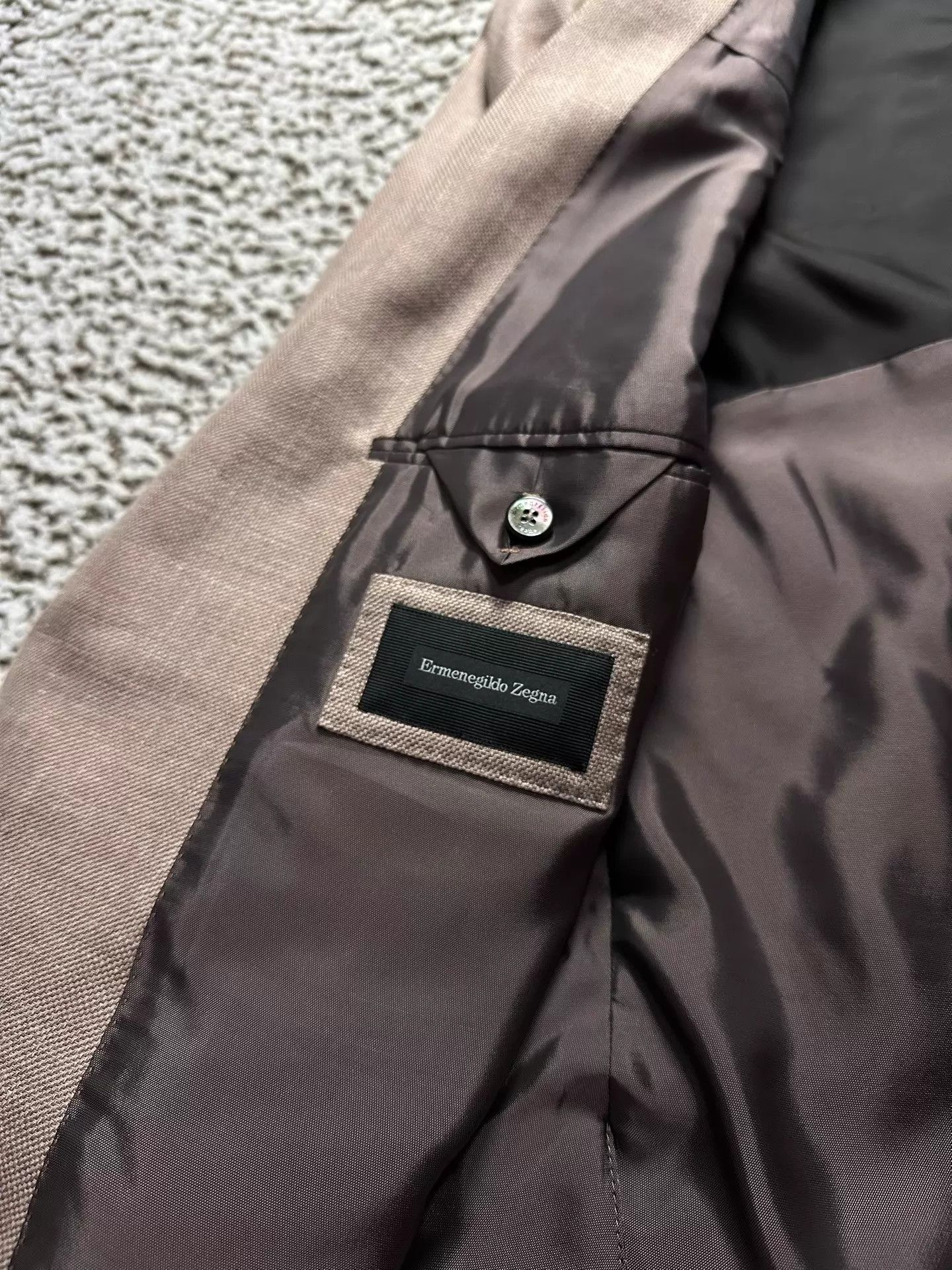 Ermenegildo Zegna Zegna Main Line Champagne Cashmere Jackets 58 Size US XXL / EU 58 / 5 - 4 Thumbnail