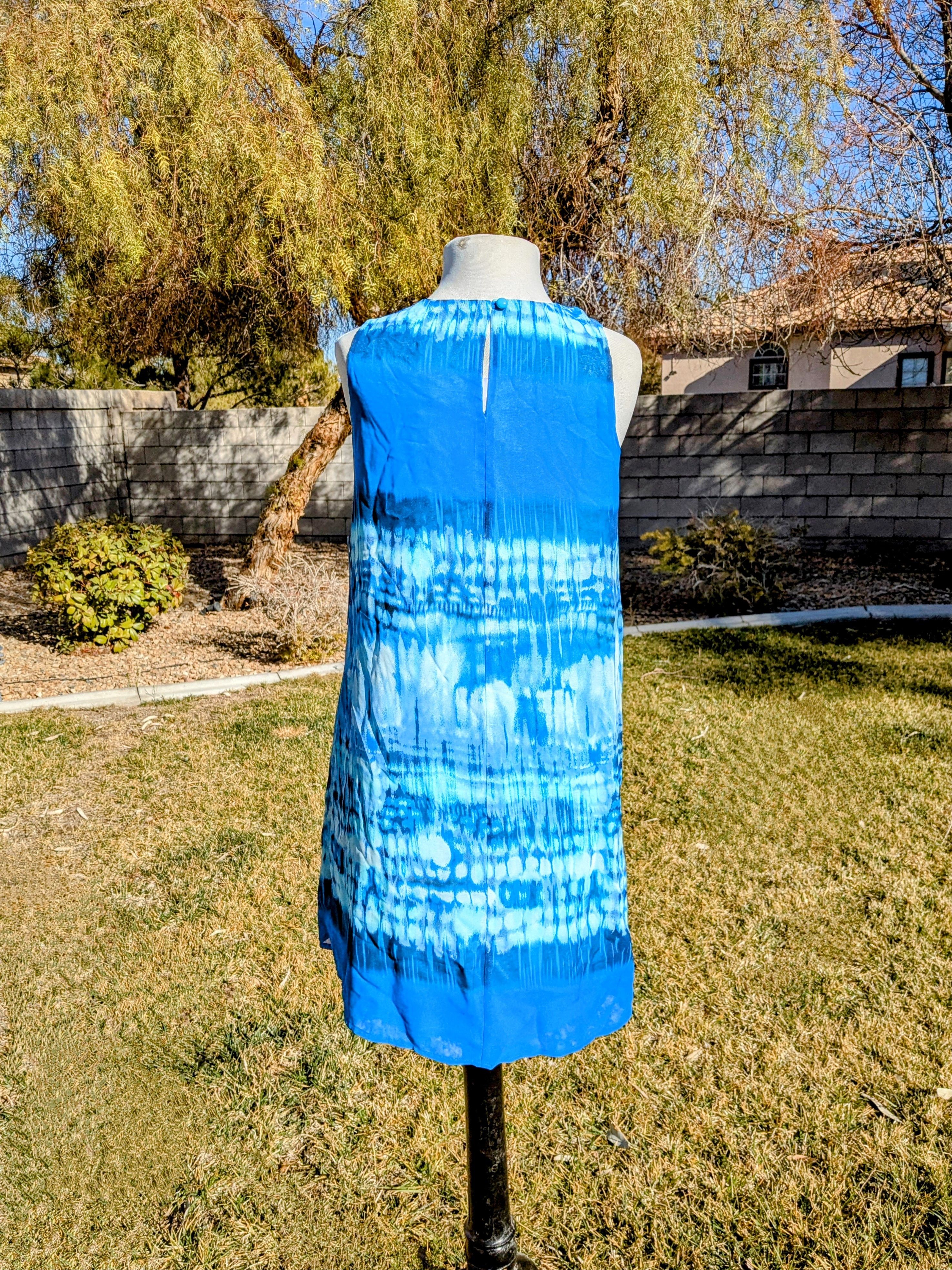 Other Emma & Michele Petite Midi Turquoise Fit&Flare Shift Dress Size S / US 4 / IT 40 - 4 Thumbnail
