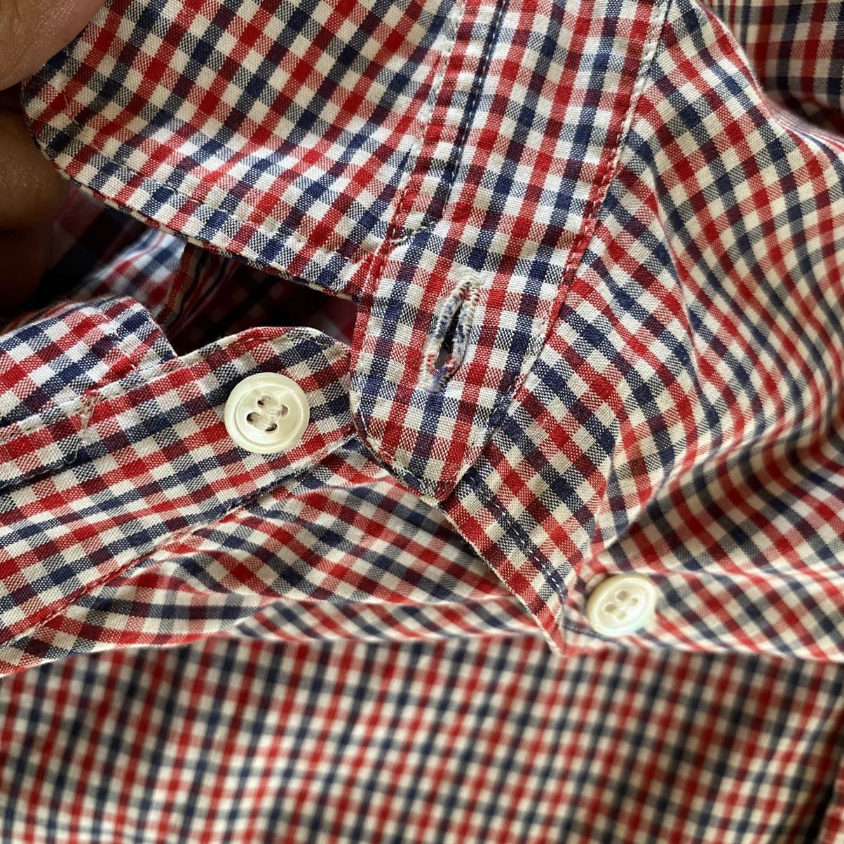 Frapbois FRAPBOIS Red Blue Gingham Check Shirt Size XS / US 0-2 / IT 36-38 - 10 Thumbnail