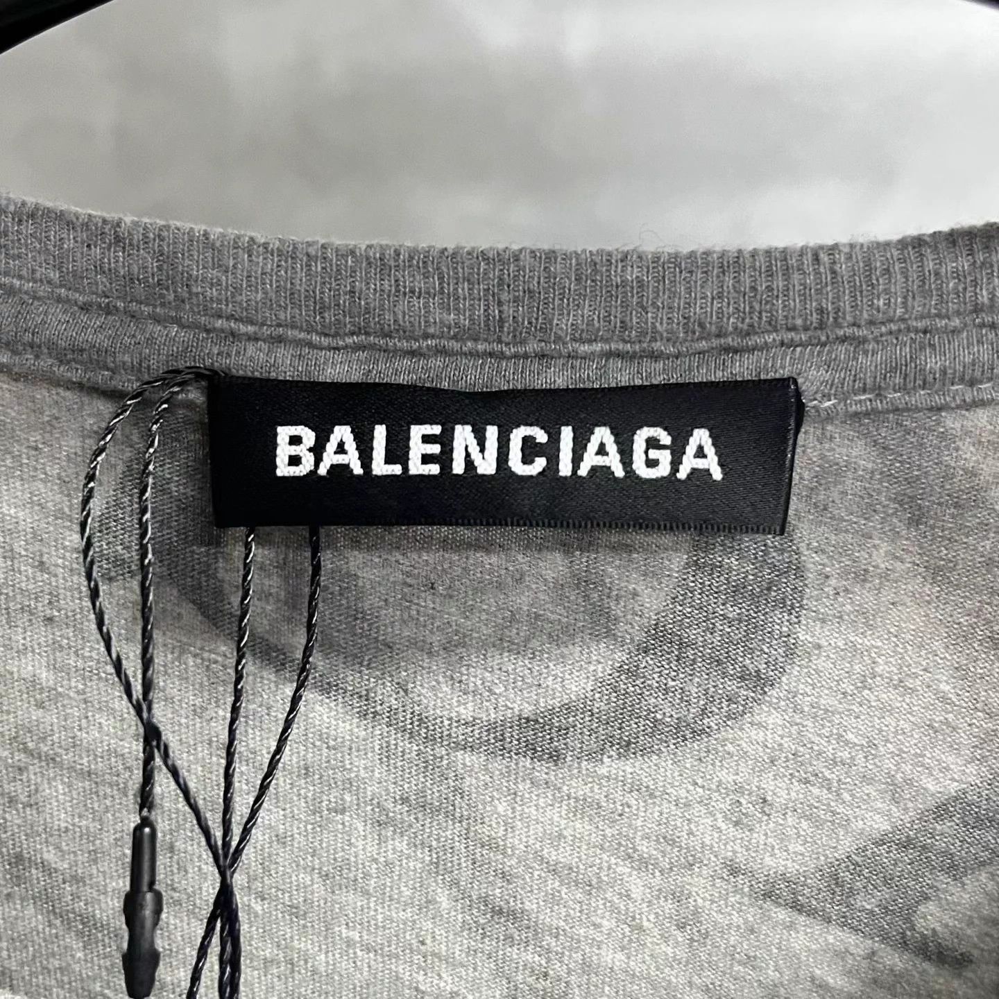 Balenciaga Balenciaga Gray Logo Allover Crewneck SS T-shirt Size M Size US M / EU 48-50 / 2 - 3 Thumbnail