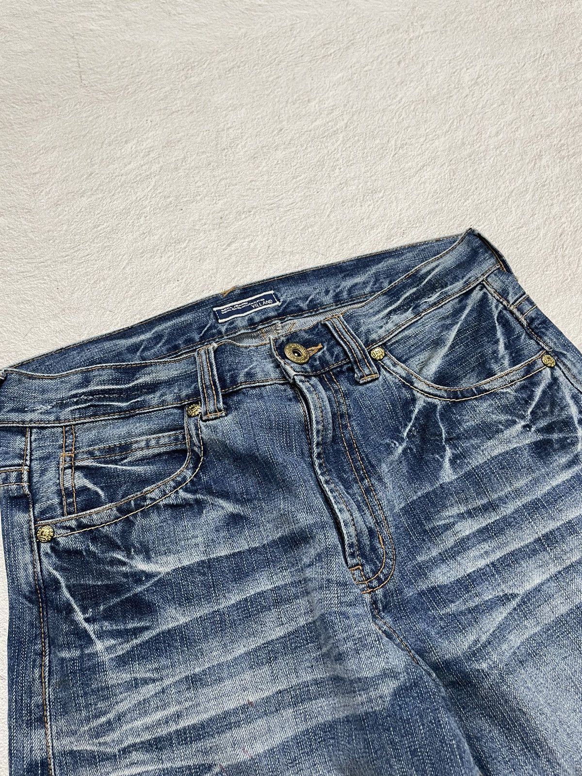 If Six Was Nine × Japanese Brand 2000s Villand Studed Jorts Stonewash Size US 30 / EU 46 - 5 Thumbnail