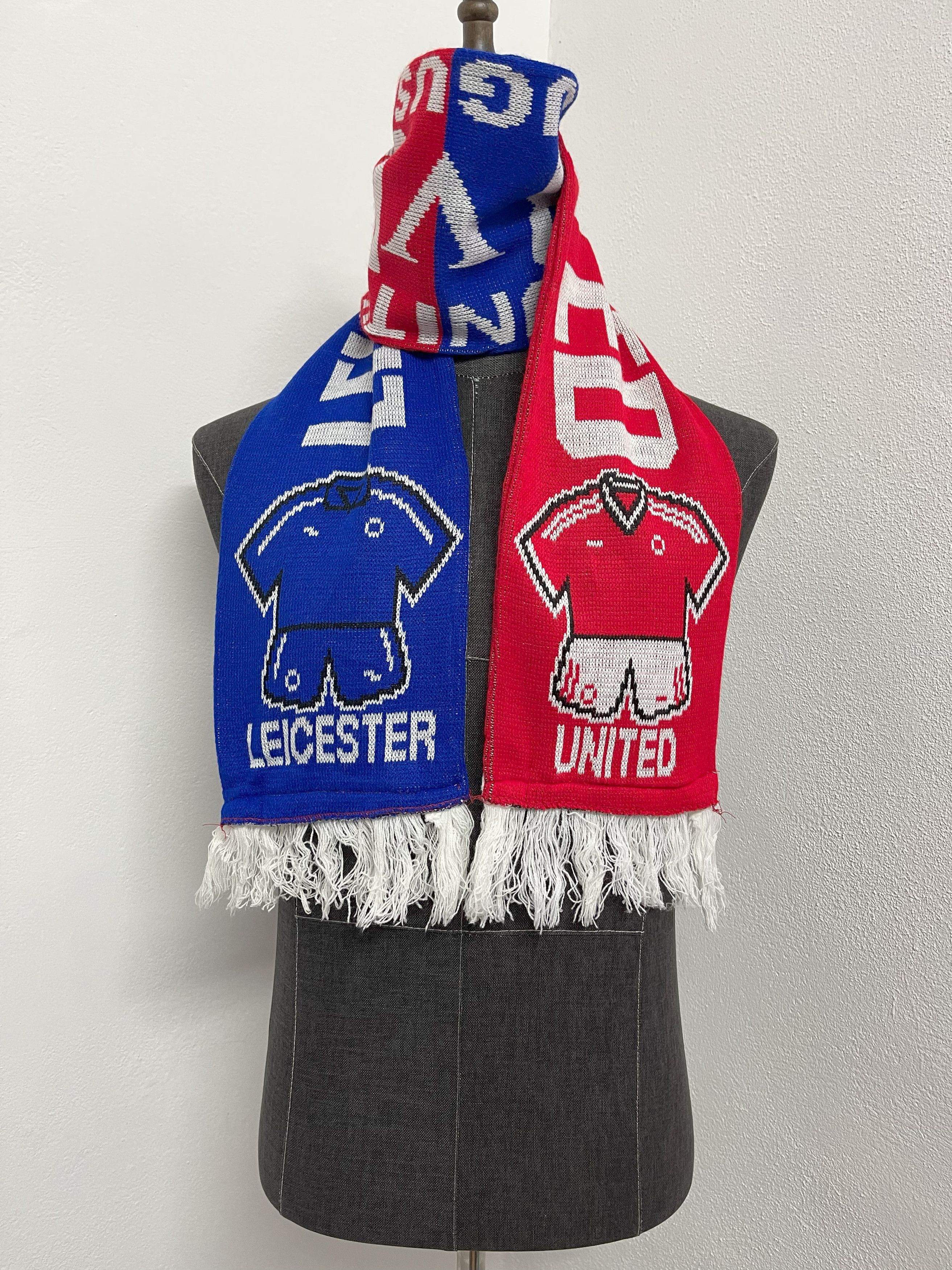 Vintage Leicester United Scarf / Muffler - 6066 Size ONE SIZE - 4 Thumbnail