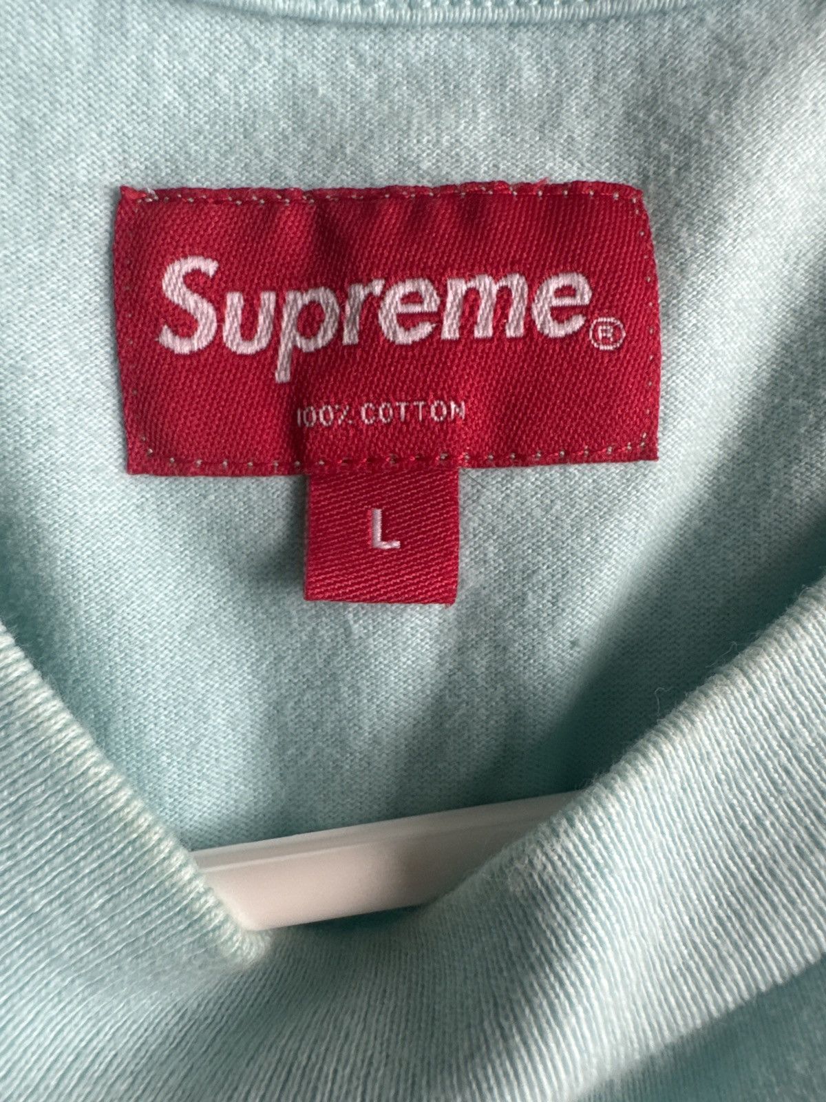 Supreme Supreme Light Blue Small Box Logo Long Sleeve size L Size US L / EU 52-54 / 3 - 3 Thumbnail