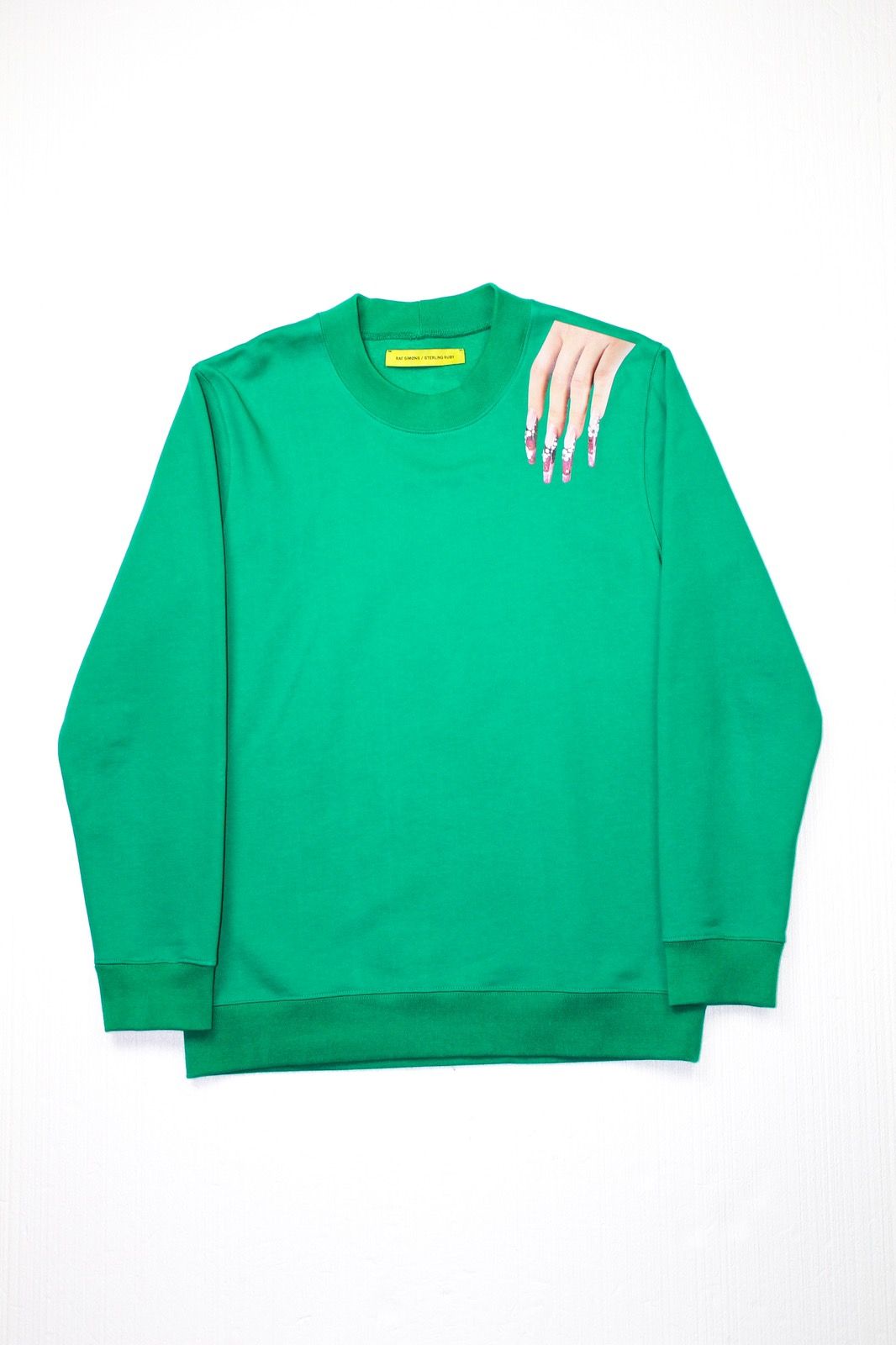 Pre-owned Raf Simons X Sterling Ruby Hand Sweatshirt In Green