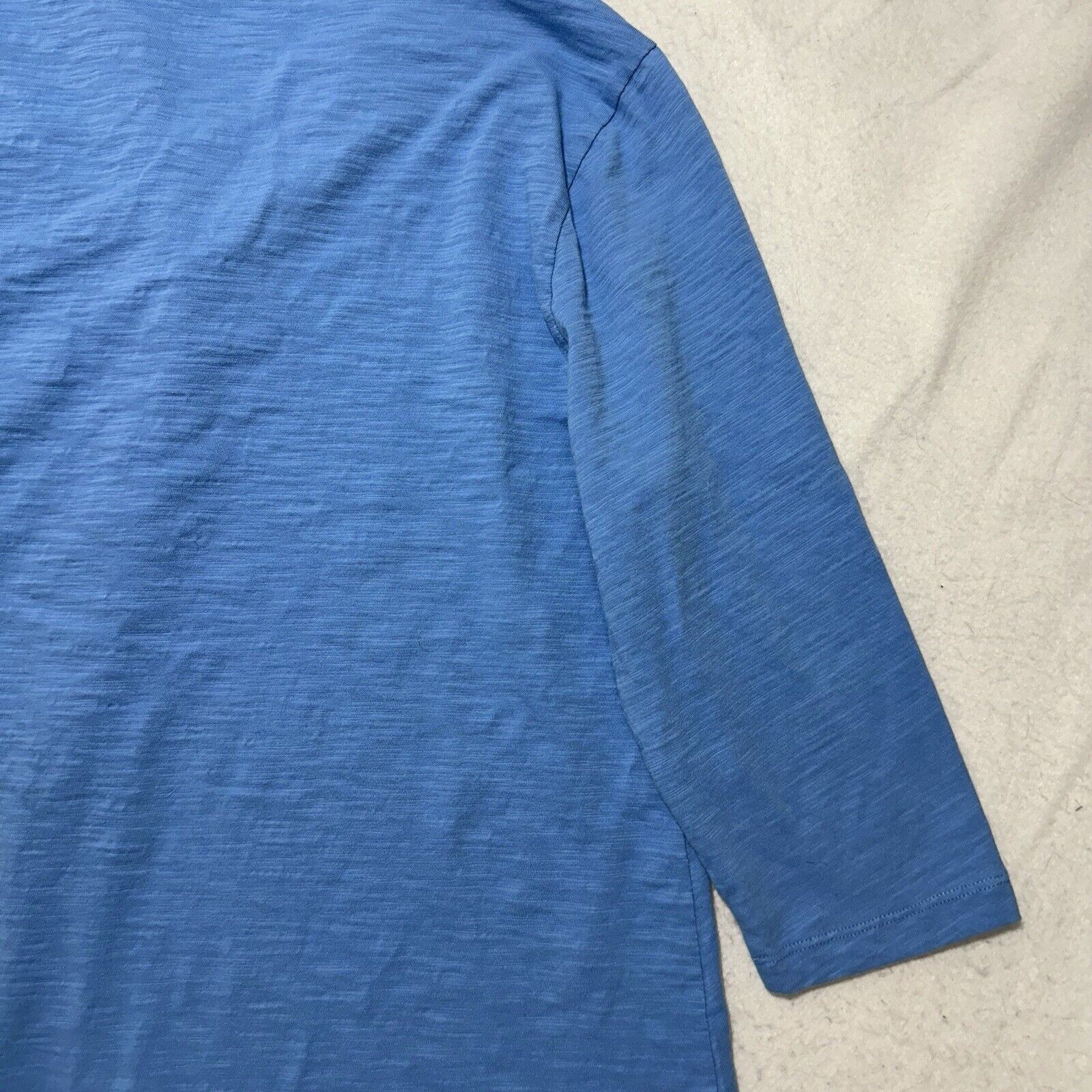 Other Soft Surroundings XL Blue Danielle Button Front Tunic Blouse Size XL / US 12-14 / IT 48-50 - 13 Thumbnail