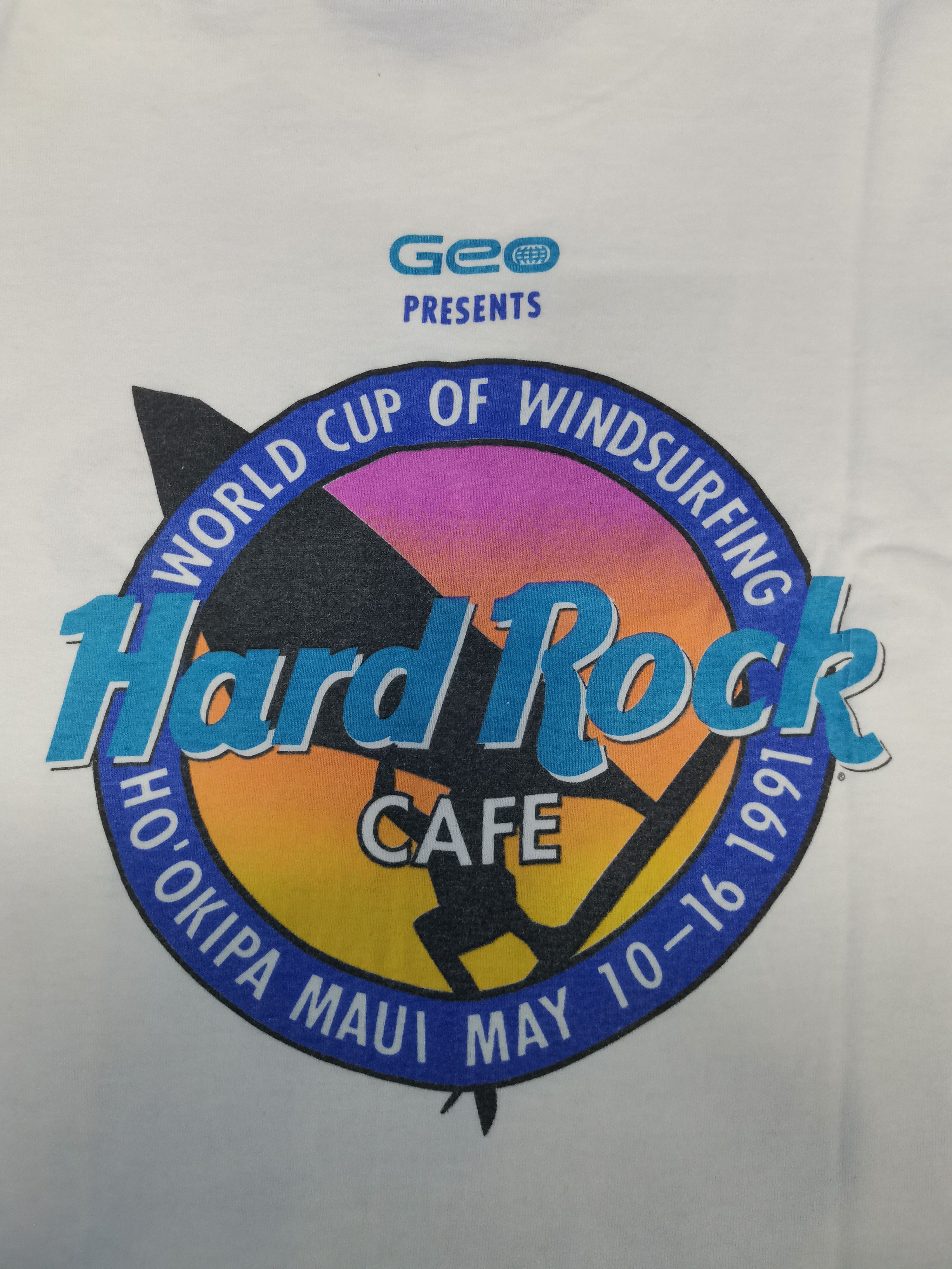 Hard Rock Cafe Vintage Hard Rock Cafe 1991 World Cup Of Windsurfing Tee Size US M / EU 48-50 / 2 - 1 Thumbnail