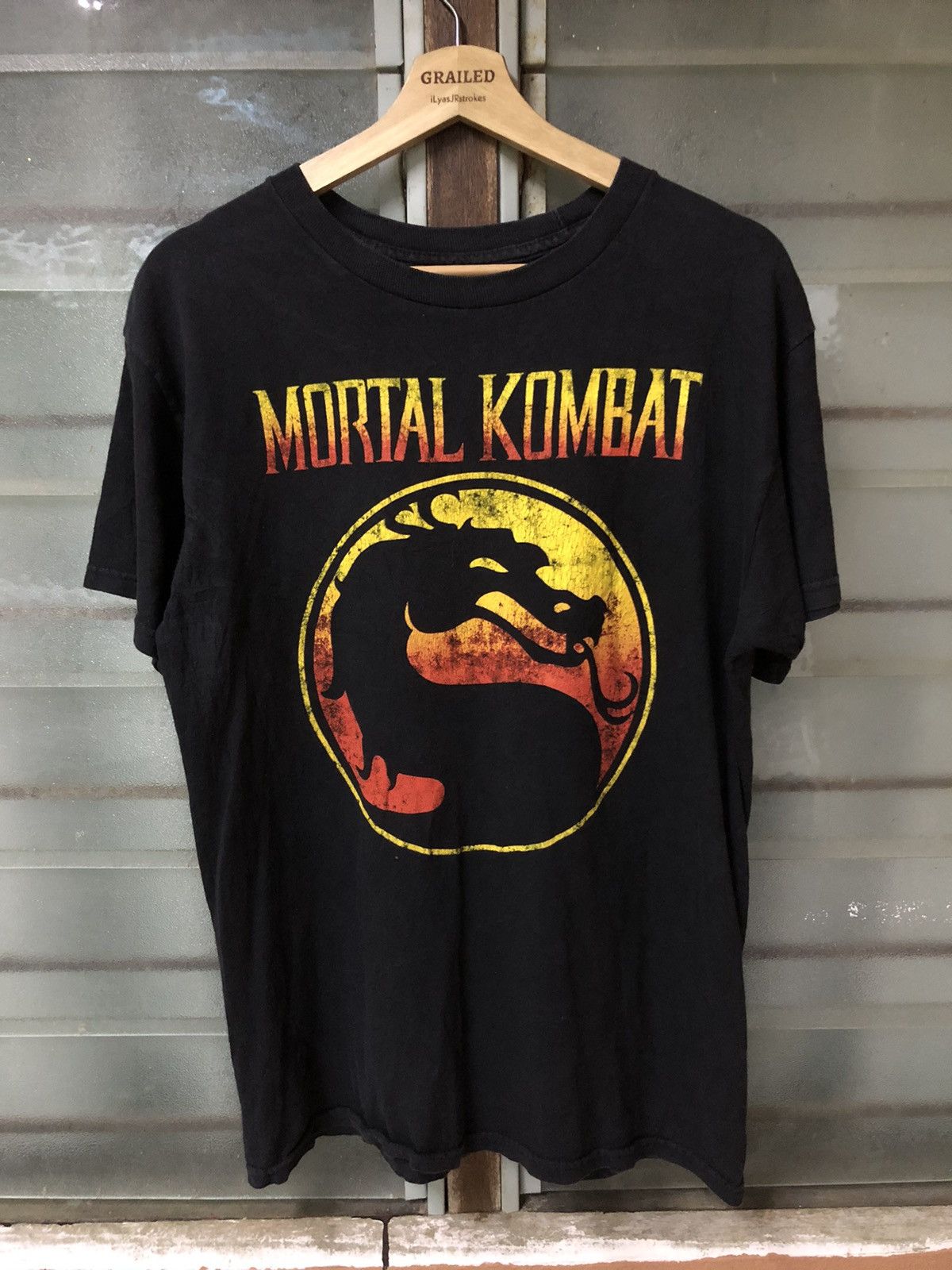 Vintage Mortal Combat Logo Licensed Graphic Shirt Tee
