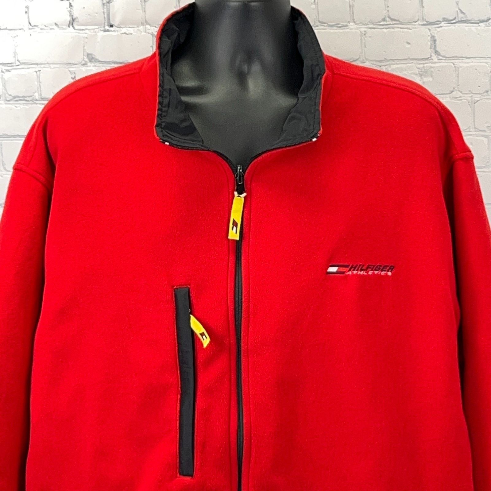 Tommy Hilfiger Vintage 90s Tommy Hilfiger Reversible Jacket Black Red XXL Size US XXL / EU 58 / 5 - 19 Thumbnail