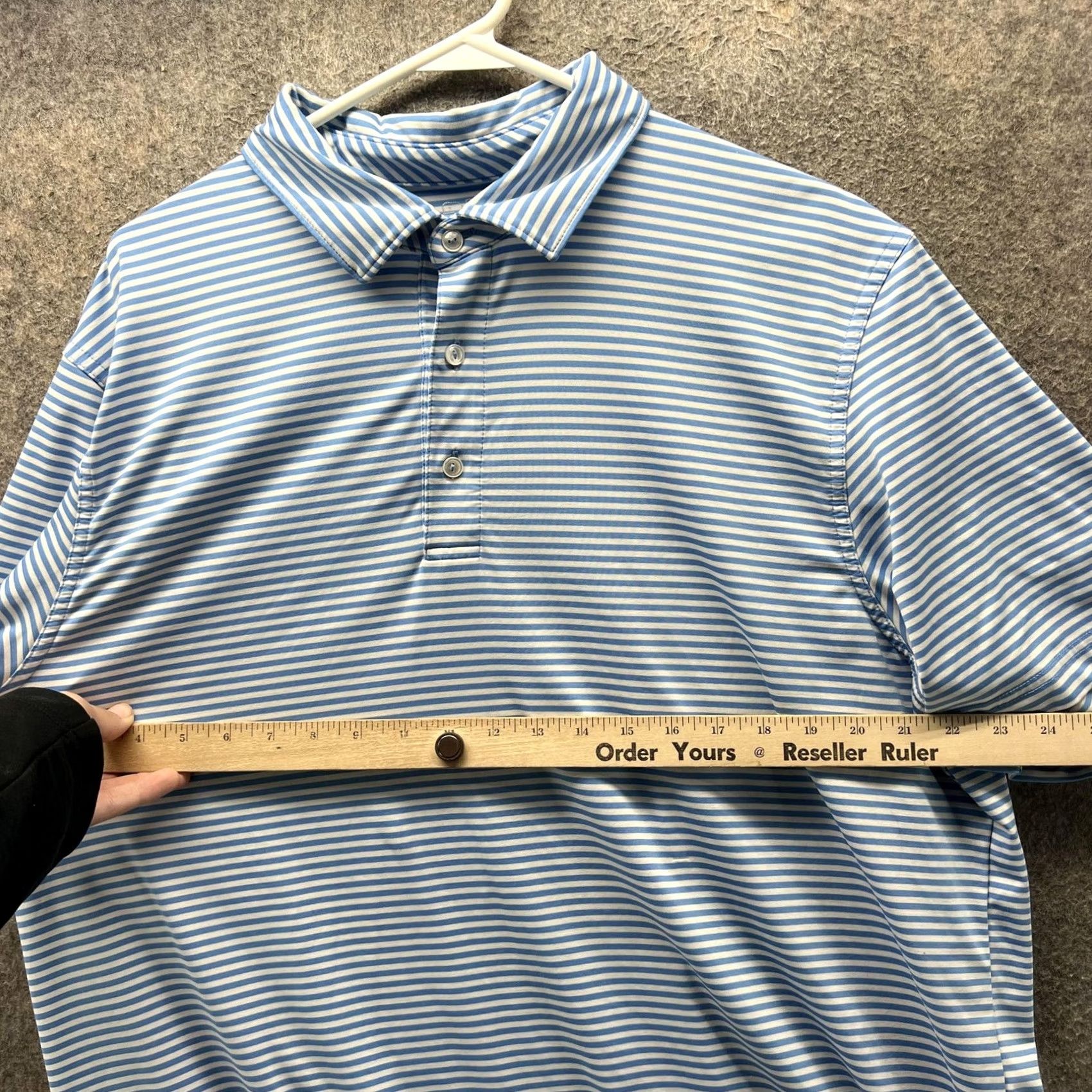 Vineyard Vines Vineyard Vines Polo Shirt Mens XL Blue Stripe Golf Performance Short Sleeve Casual Size US XL / EU 56 / 4 - 6 Thumbnail
