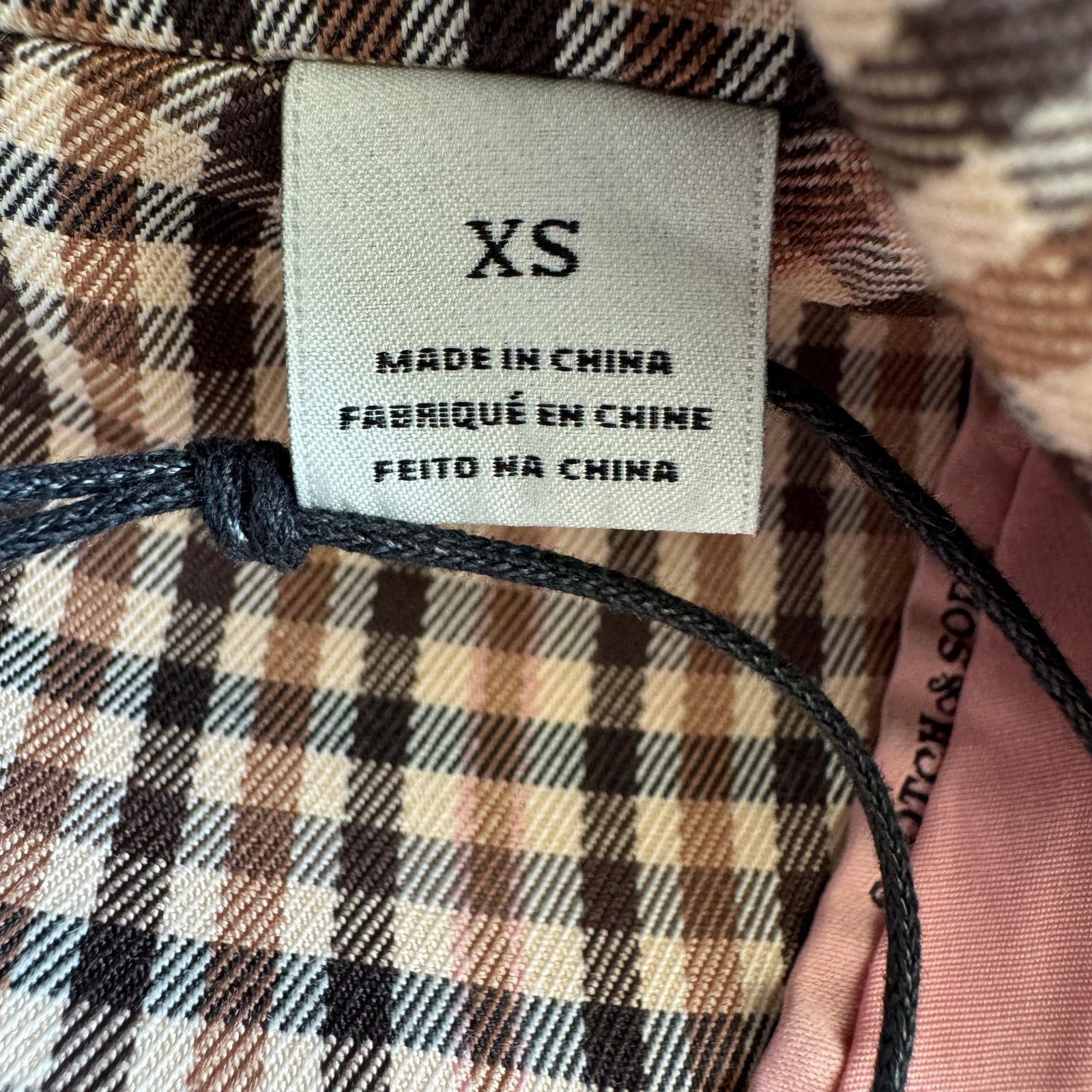 Scotch & Soda Scotch & Soda Double-Breasted Plaid Tailored Blazer Pink XS Size XS / US 0-2 / IT 36-38 - 11 Thumbnail