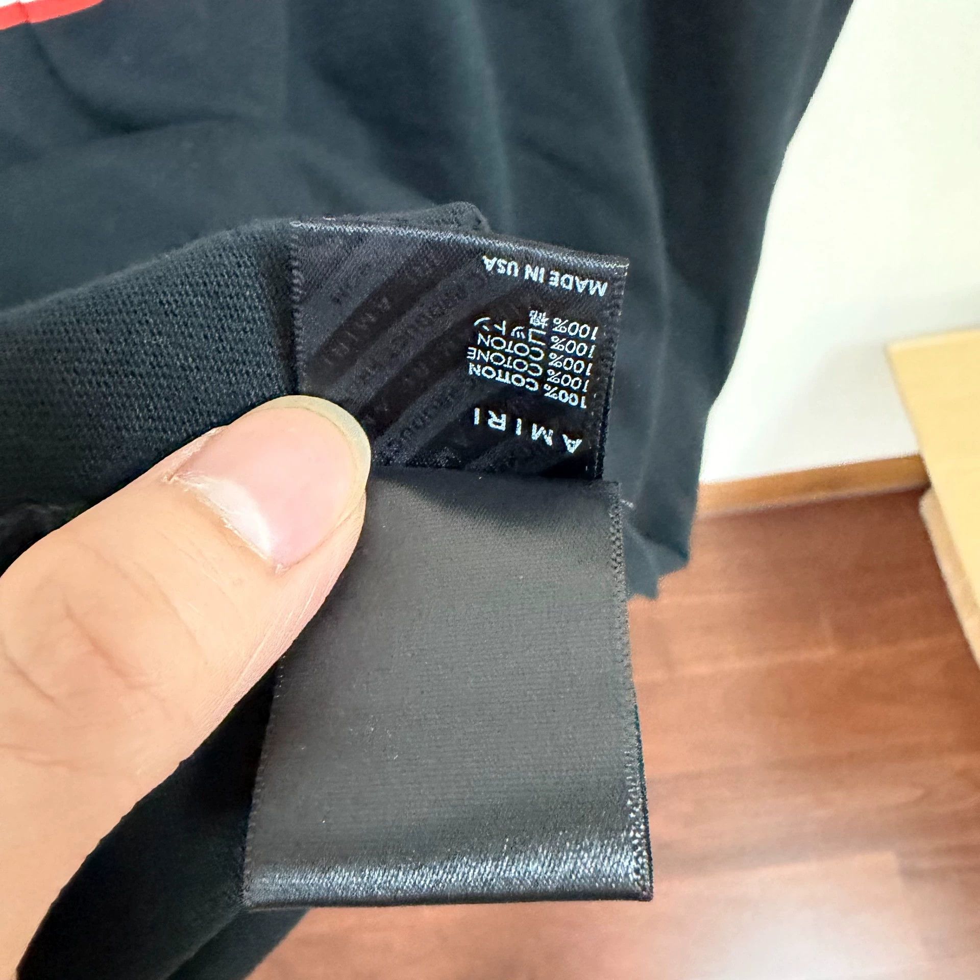 Amiri AMIRI SS23 Digital Straight Crew Tee Men Black XXL Size US XXL / EU 58 / 5 - 9 Thumbnail