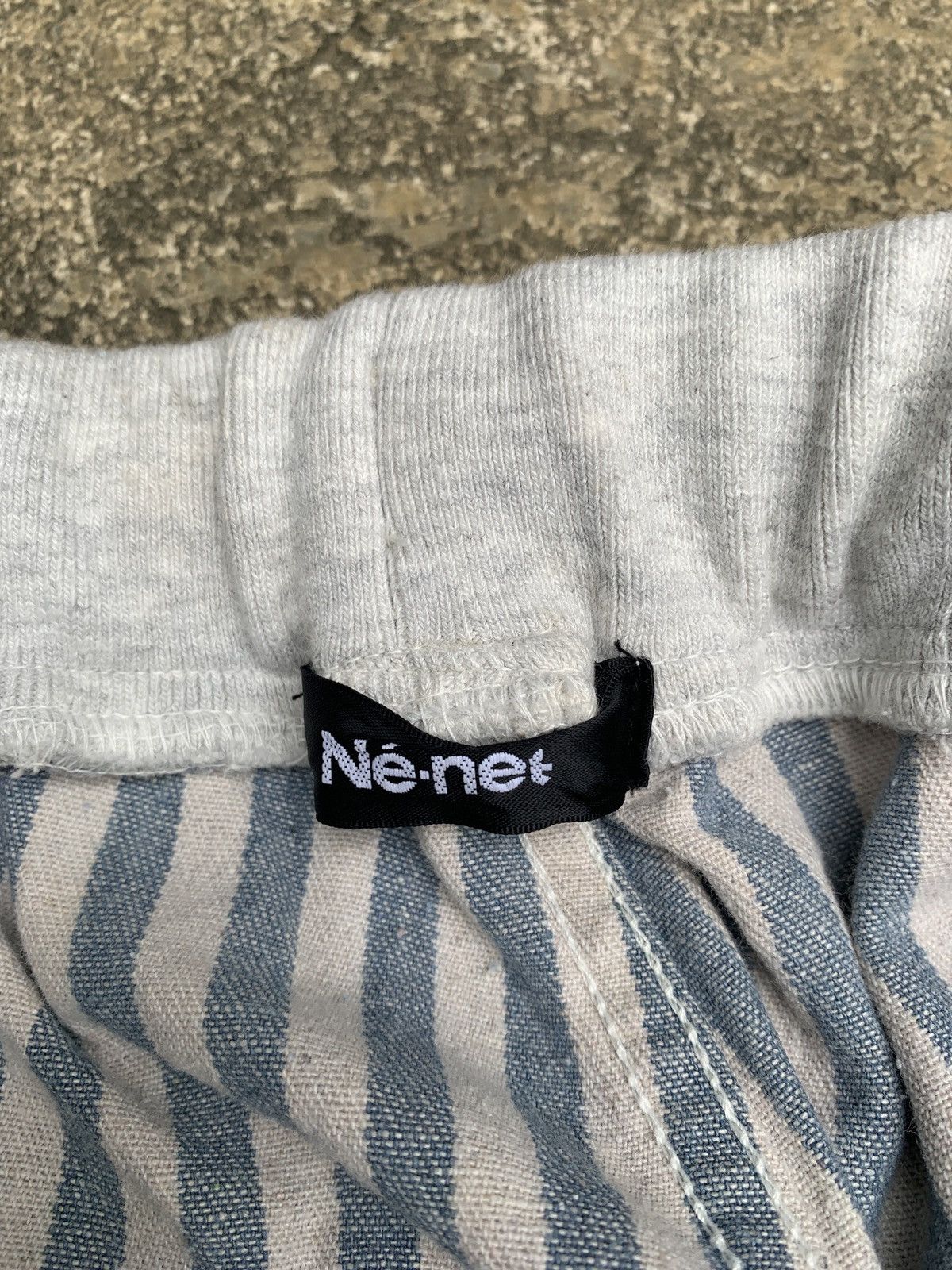 Issey Miyake × Japanese Brand × Ne-Net 2000s Ne-net Japan by Issey Miyake Stripes Relax DenimPants Size 29" - 9 Thumbnail