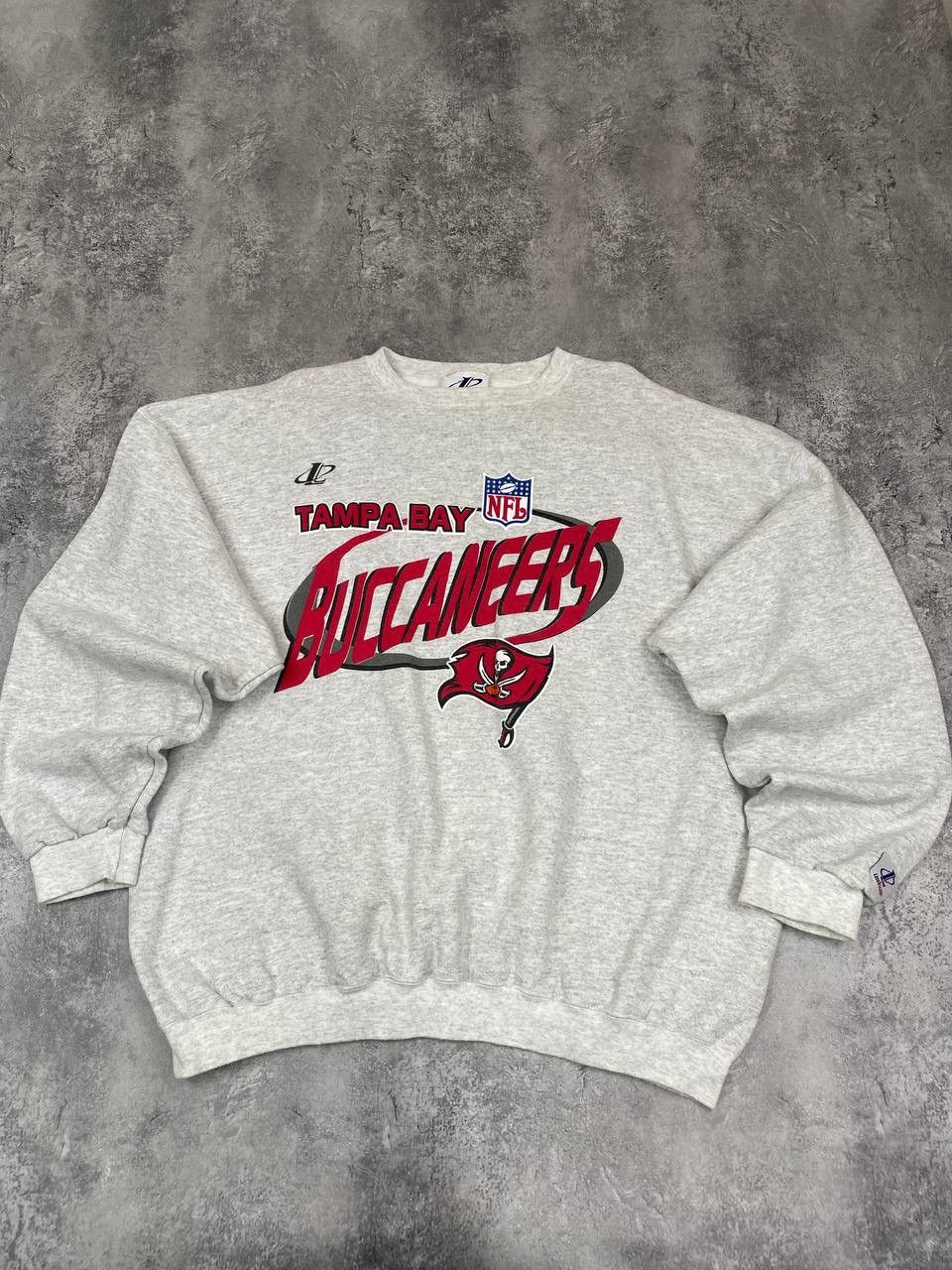Logo Athletic Logo Athletic Men Cotton Blend Sweatshirt Tampa Bay Grey Size US XL / EU 56 / 4 - 1 Thumbnail