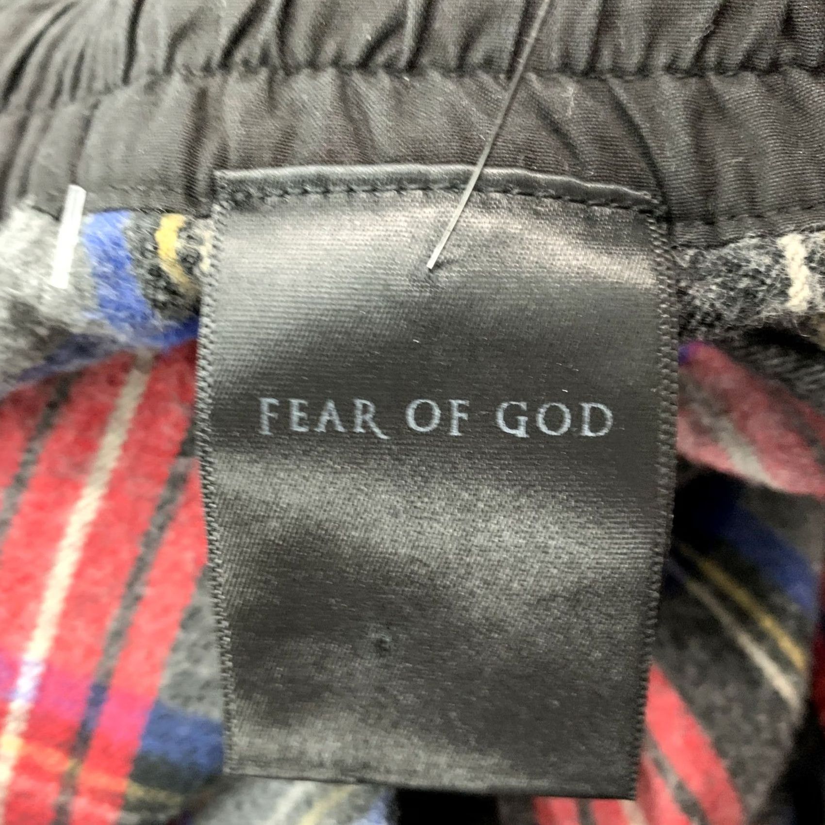 Fear of God FEAR OF GOD Size S Grey Red Plaid Drawstring Casual Pants Mens Size US 29 - 5 Thumbnail