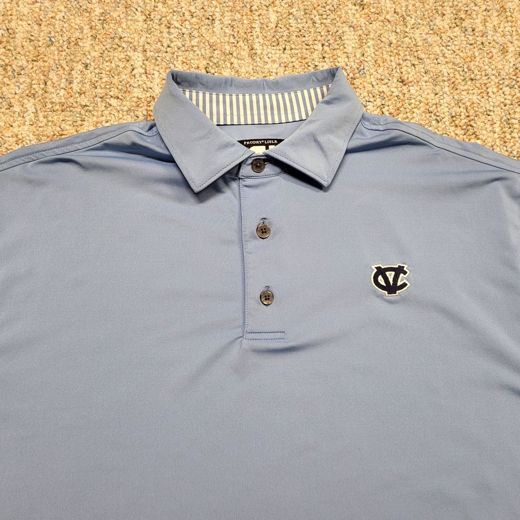 Footjoy FootJoy Polo Shirt Men Large Blue Pullover Golf Prodry Lisle Performance Stretch Shirt Size US L / EU 52-54 / 3 - 3 Thumbnail