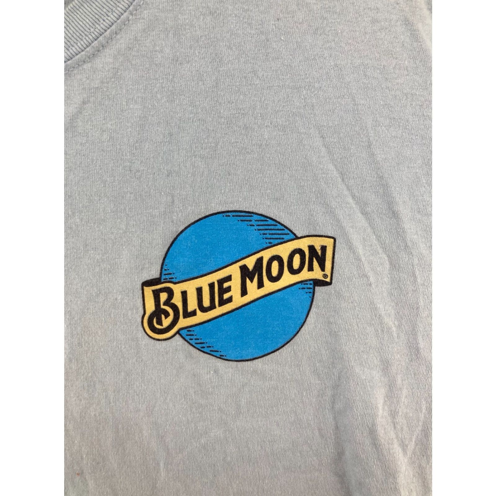 Vintage Blue Moon T-Shirt Mens XL Blue Beer Logo Blue Moon Brewing Company Logo Blue Moon Bleach Dye Crew Neck Short Sleeve 80s? Size US XL / EU 56 / 4 - 4 Thumbnail