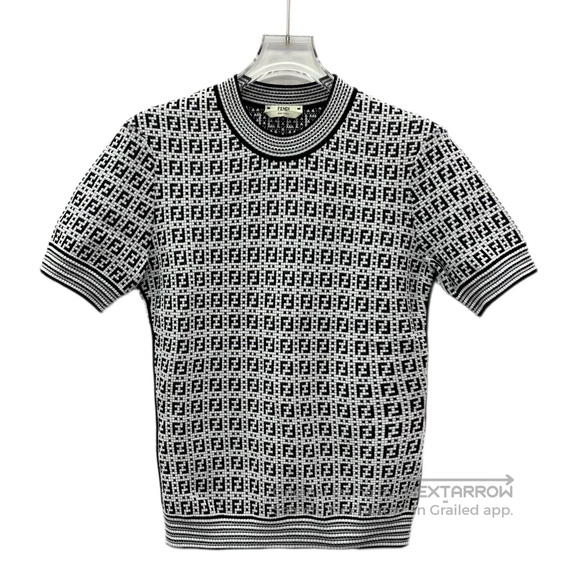 Fendi fendi color block logo short sleeve knit top. Size US M / EU 48-50 / 2 - 1 Thumbnail