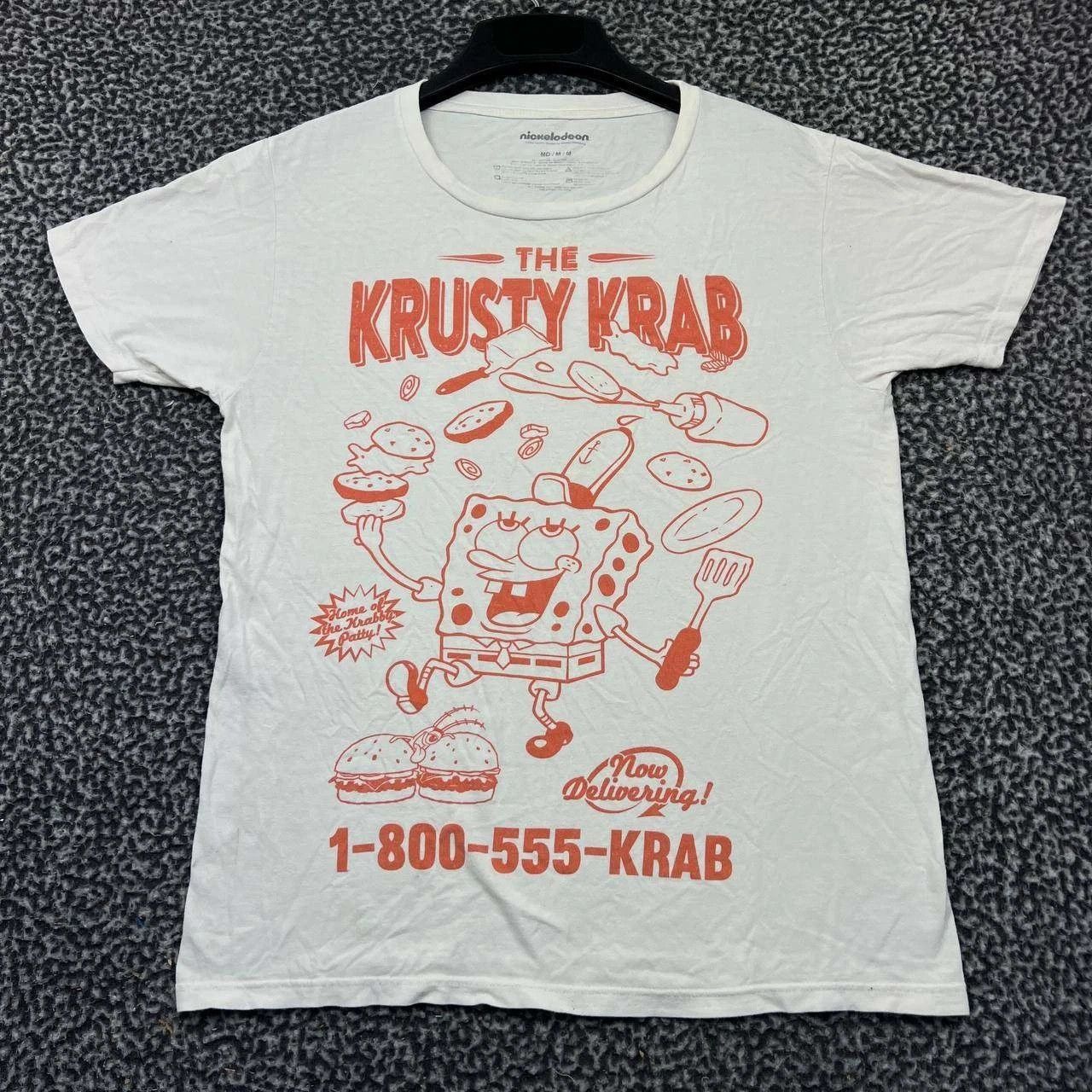 Nickelodeon Nickelodeon Krusty Krab Shirt Women White Crew Neck Cotton M Size M / US 6-8 / IT 42-44 - 1 Thumbnail