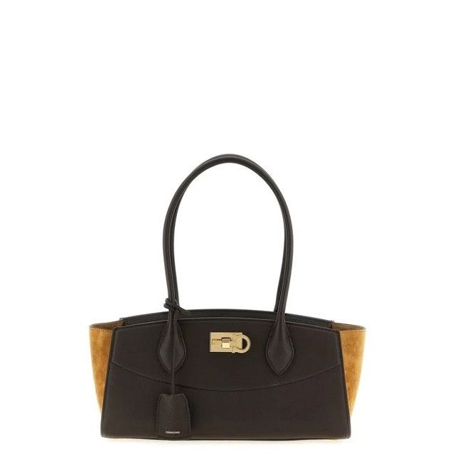 Salvatore Ferragamo FERRAGAMO Studio Soft East West Medium Testa Di Moro Shoulde Size ONE SIZE - 1 Thumbnail