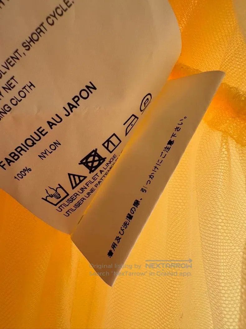 Comme des Garcons Comme Des Garcons size XS Yellow vintage lace design chiff Size 22" - 6 Thumbnail