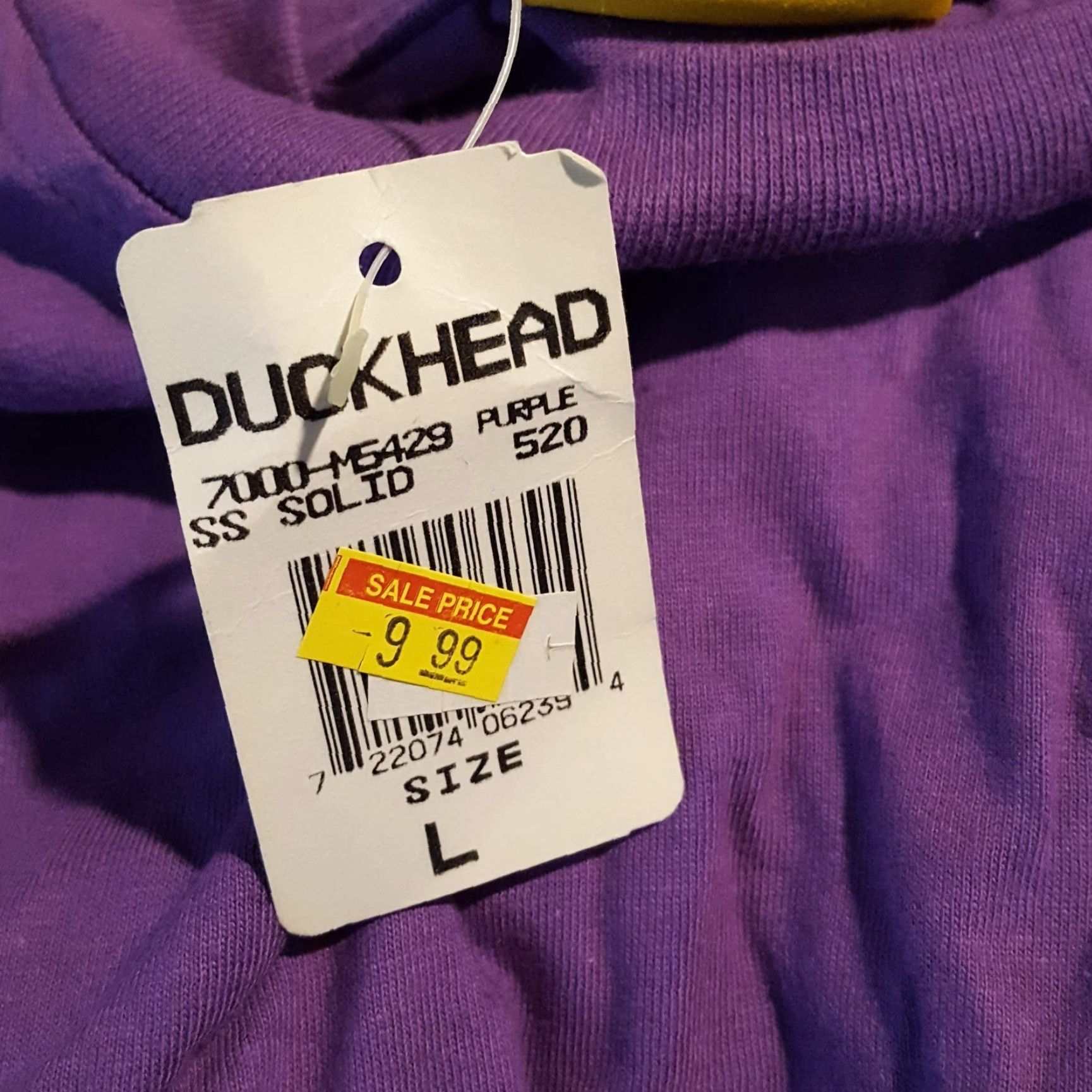 Vintage VINTAGE Duck Head Skater Tee Mens L Purple 90s Grunge T Shirt Logo Embroidered Cotton Shirt Size US L / EU 52-54 / 3 - 7 Thumbnail