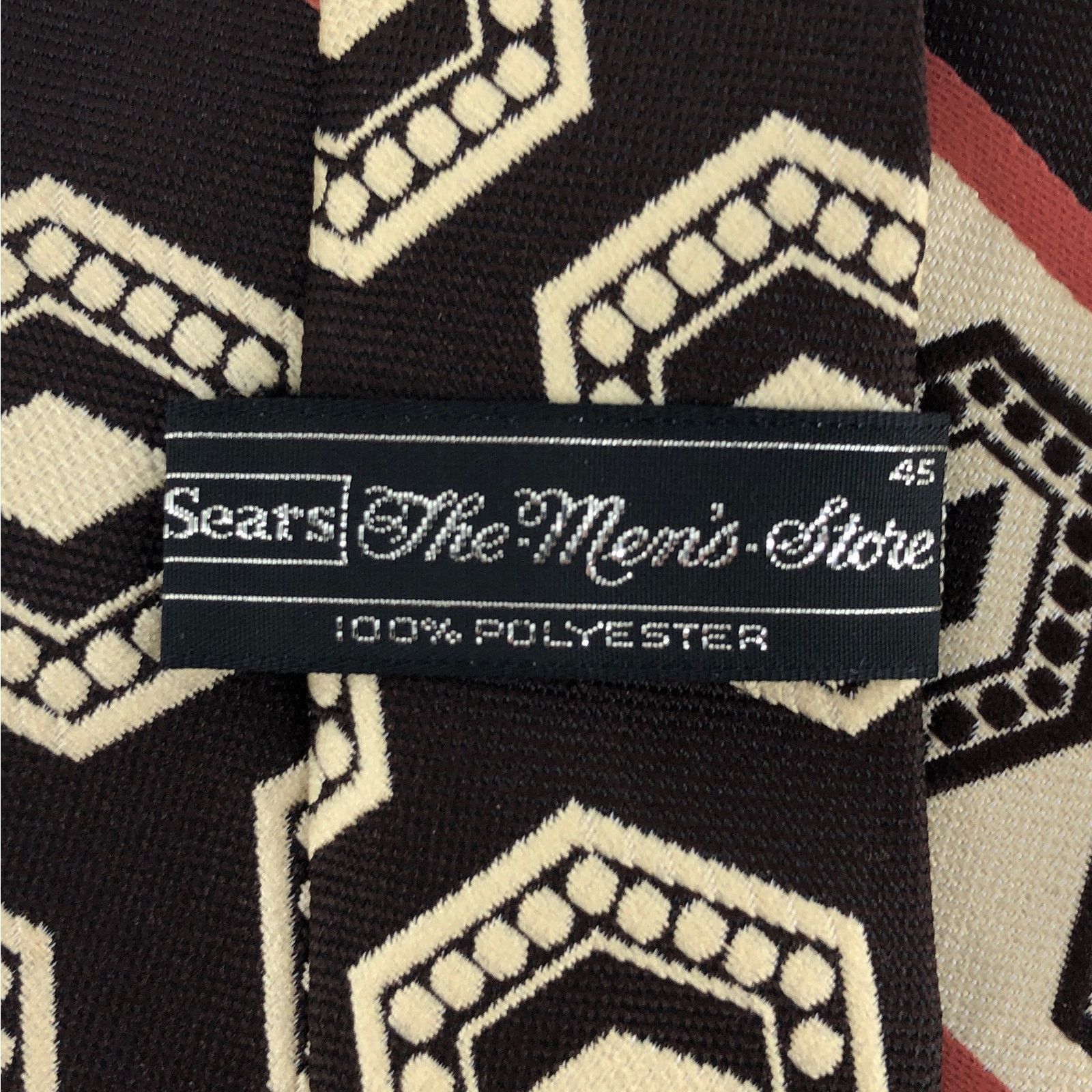 Sears × Vintage 70s wide striped neck tie Sears Men’s Store 1970s vintage Size ONE SIZE - 4 Thumbnail