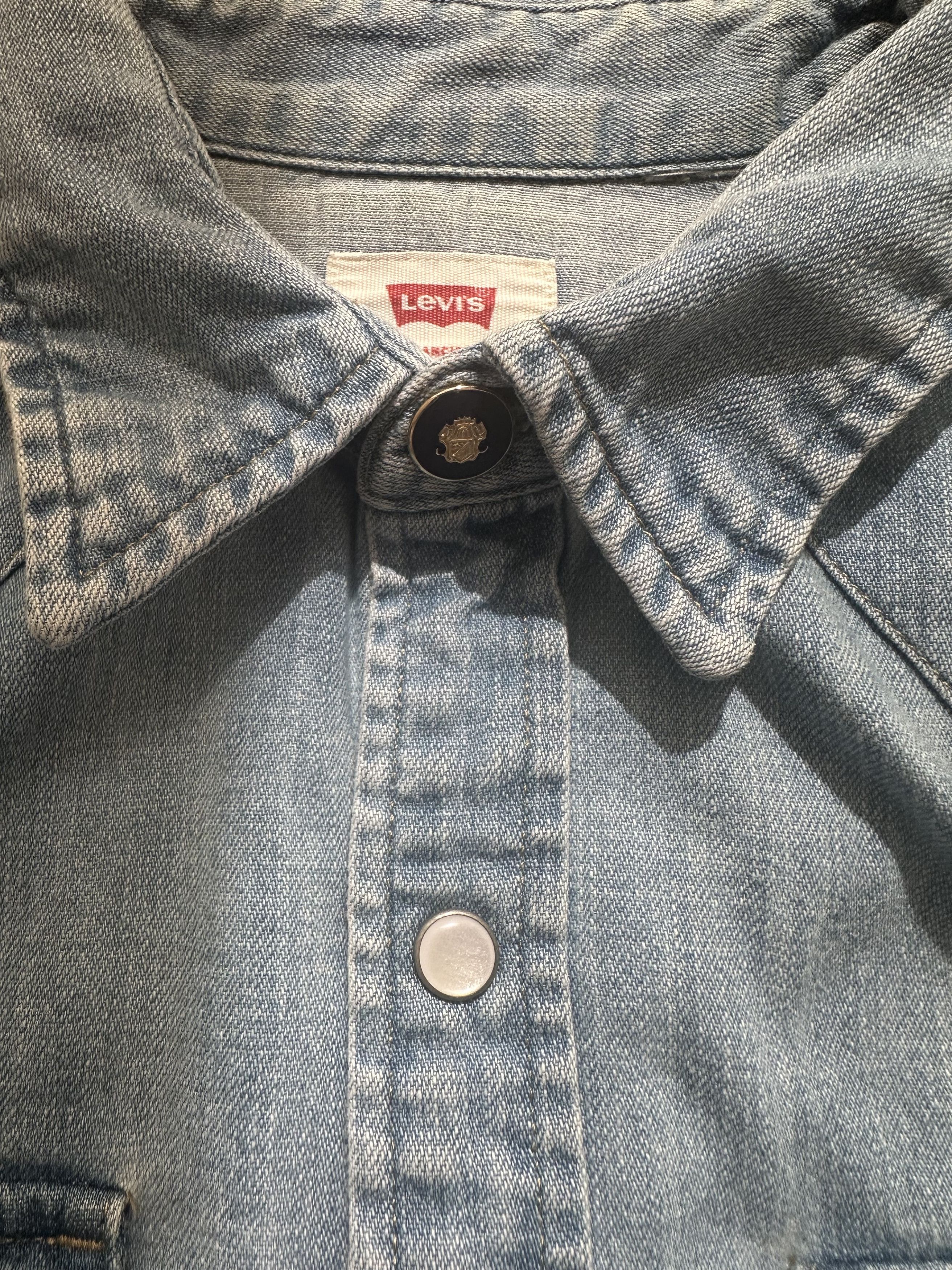 Levi's Custom Western Denim Shirt Size US S / EU 44-46 / 1 - 5 Thumbnail