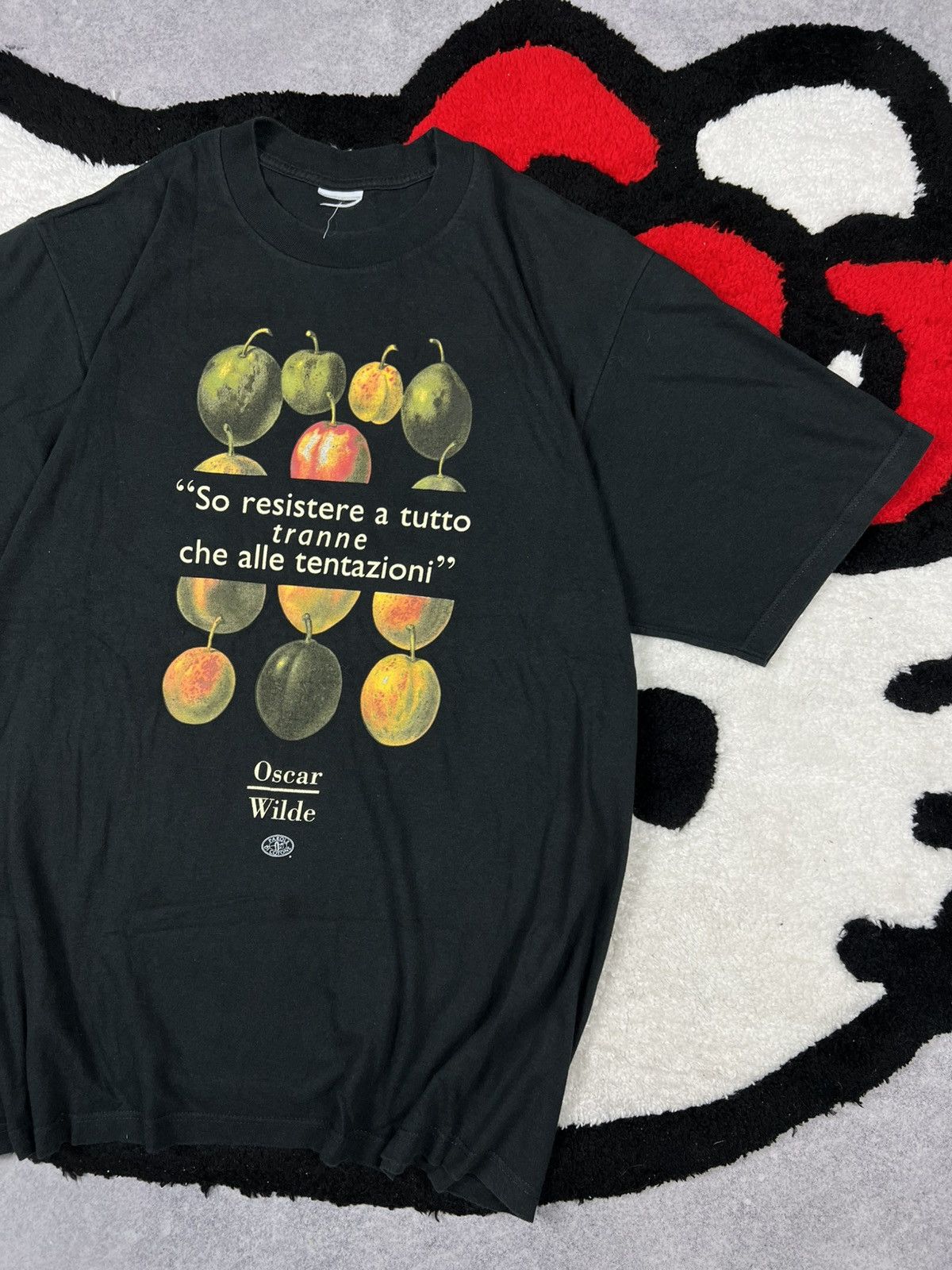 Vintage Vintage 90s Oscar Wild Quotes Irish Poet Art Tee Shirt Size US M / EU 48-50 / 2 - 3 Thumbnail
