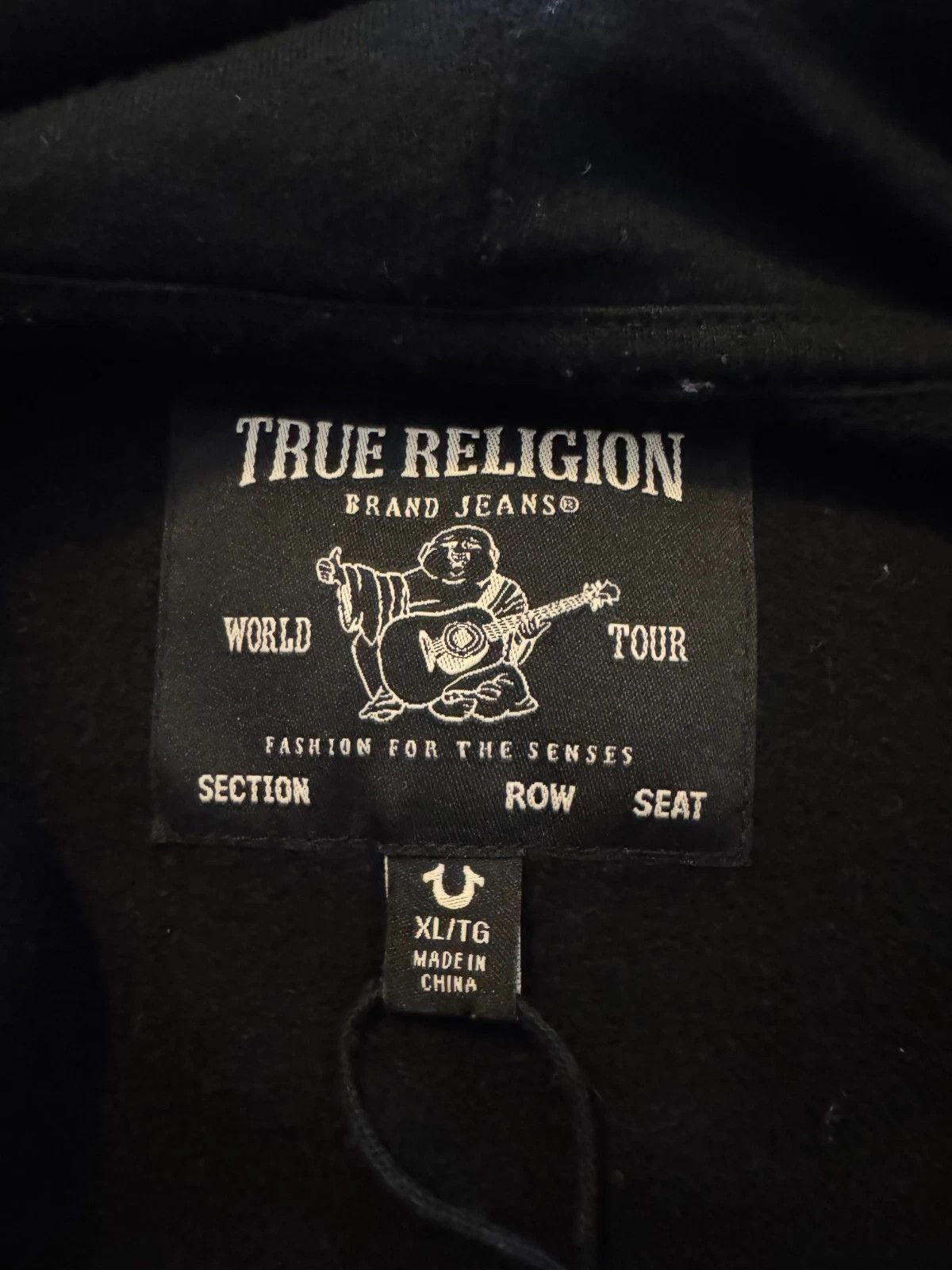 True Religion True Religion Big T Zip Hoodie Black XL Buddha NWT Size XL / US 12-14 / IT 48-50 - 6 Thumbnail