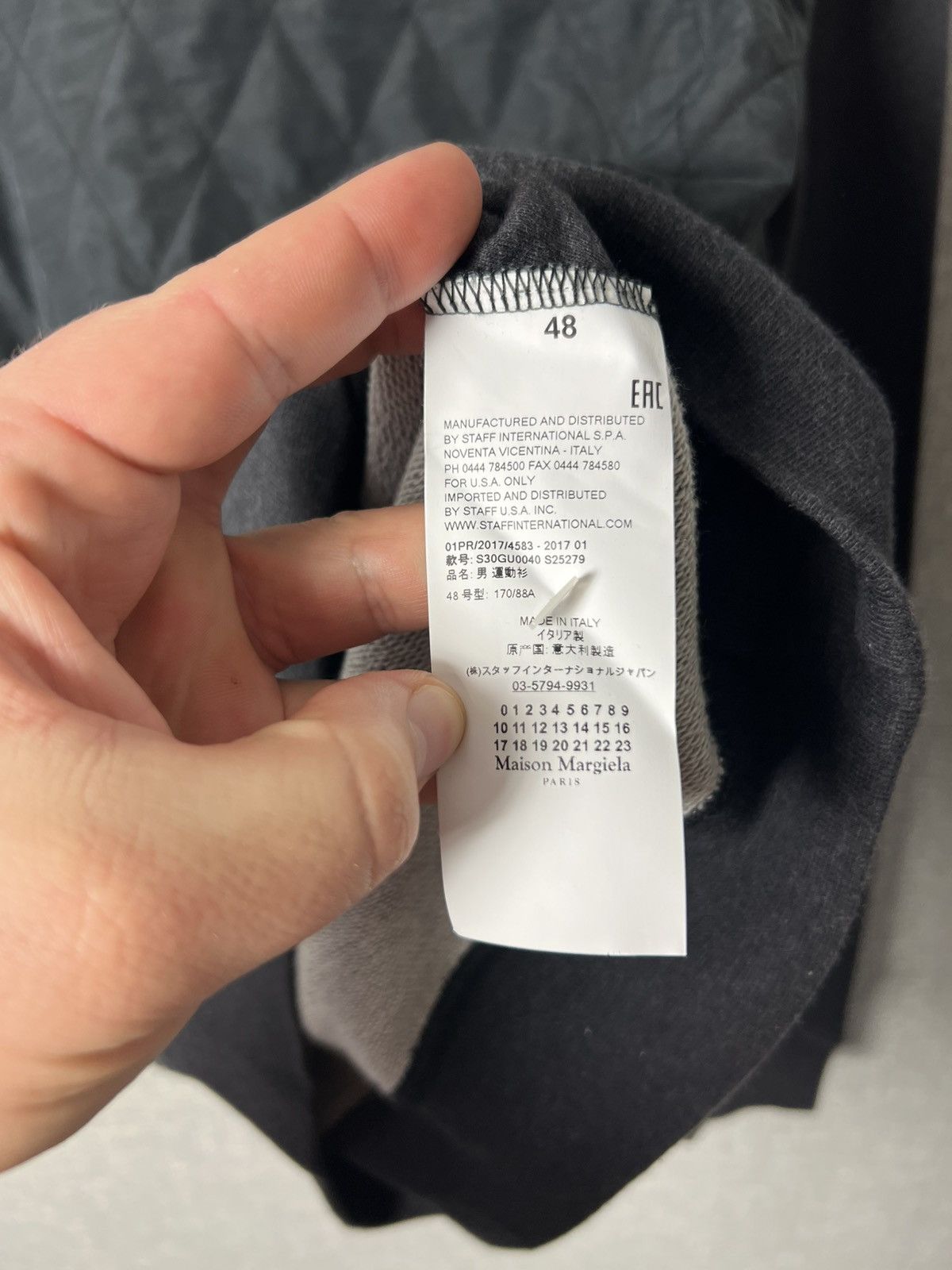 Maison Margiela Maison Martin Margiela 10 Line Hybrid Quilted Sweatshirt Size US M / EU 48-50 / 2 - 14 Thumbnail