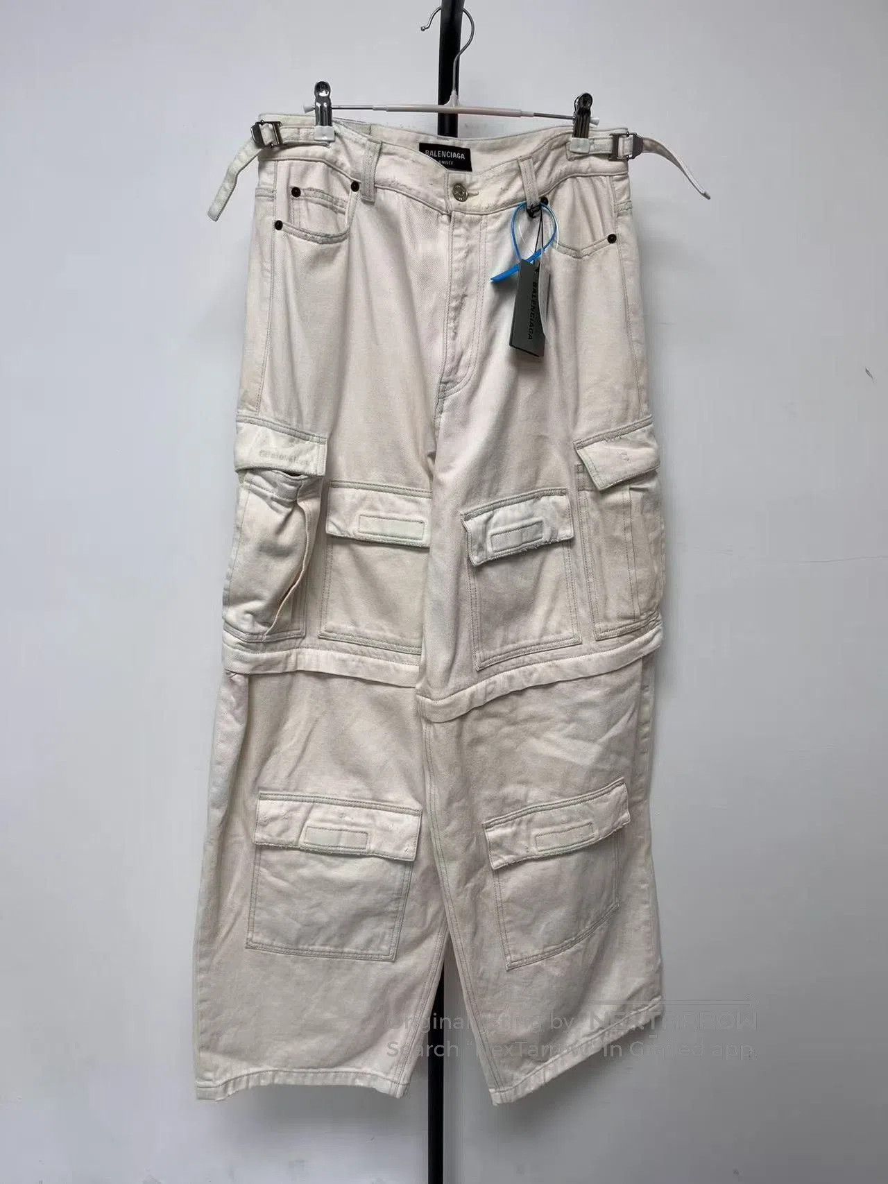 Balenciaga Balenciaga Men's Solid Multi-Pocket Wide-Leg Jeans. Size US 30 / EU 46 - 1 Thumbnail