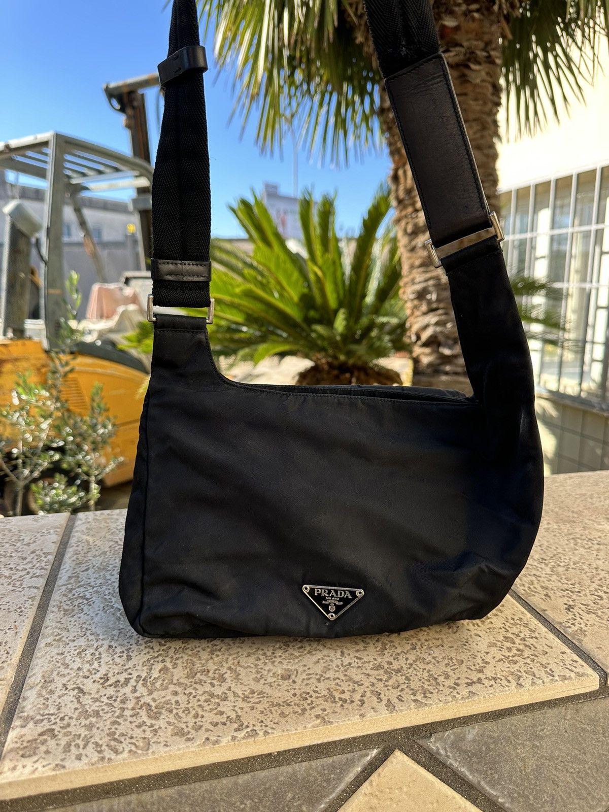 Prada Prada Nylon Bag Messenger Black Size ONE SIZE - 5 Thumbnail