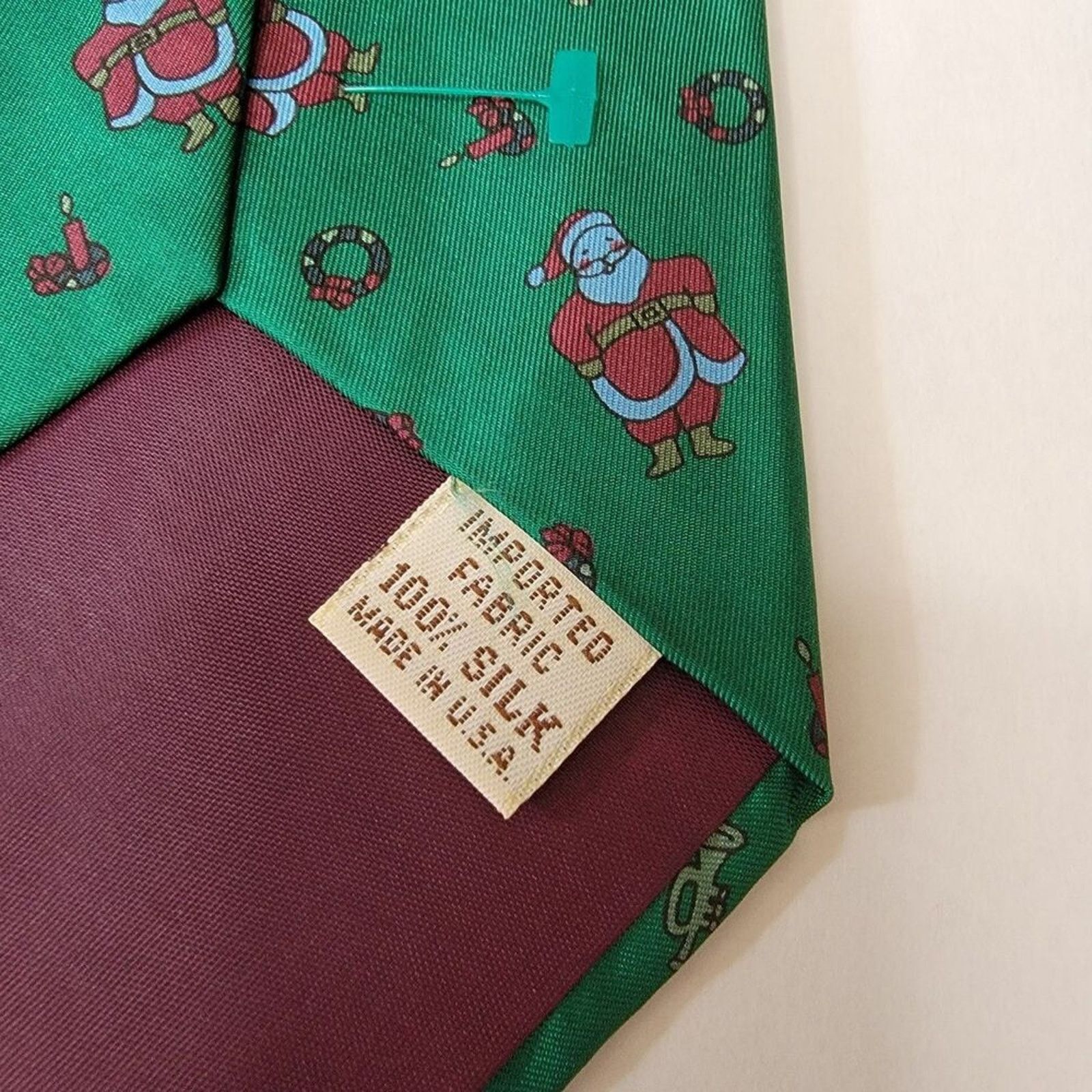 Other VTG Cambridge Classics Mervyns Christmas Tie Santa 100% Silk Size ONE SIZE - 5 Thumbnail