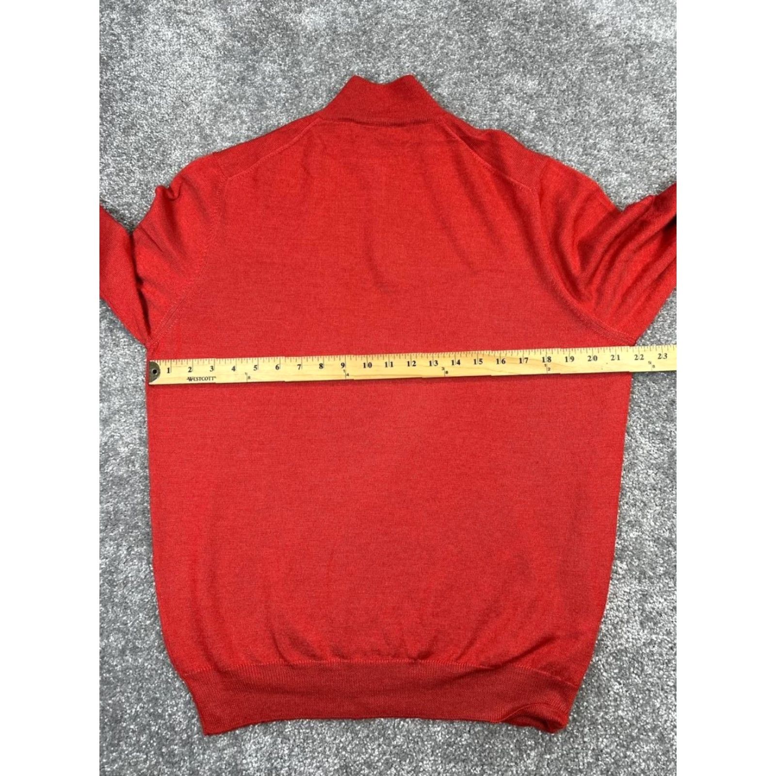 Vintage David Cenci Sweater Mens Large Red Wool Knit Pullover Shirt Adults Red David Cenci Pullover Knit Wool Size US L / EU 52-54 / 3 - 6 Thumbnail