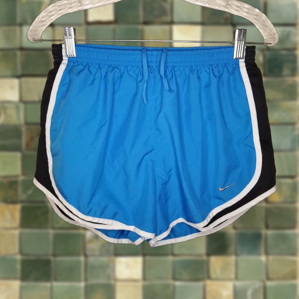 Nike Nike Womens Shorts Activewear Dri-Fit Running Jogging Blue Black Size M Size 32" / US 10 / IT 46 - 1 Thumbnail