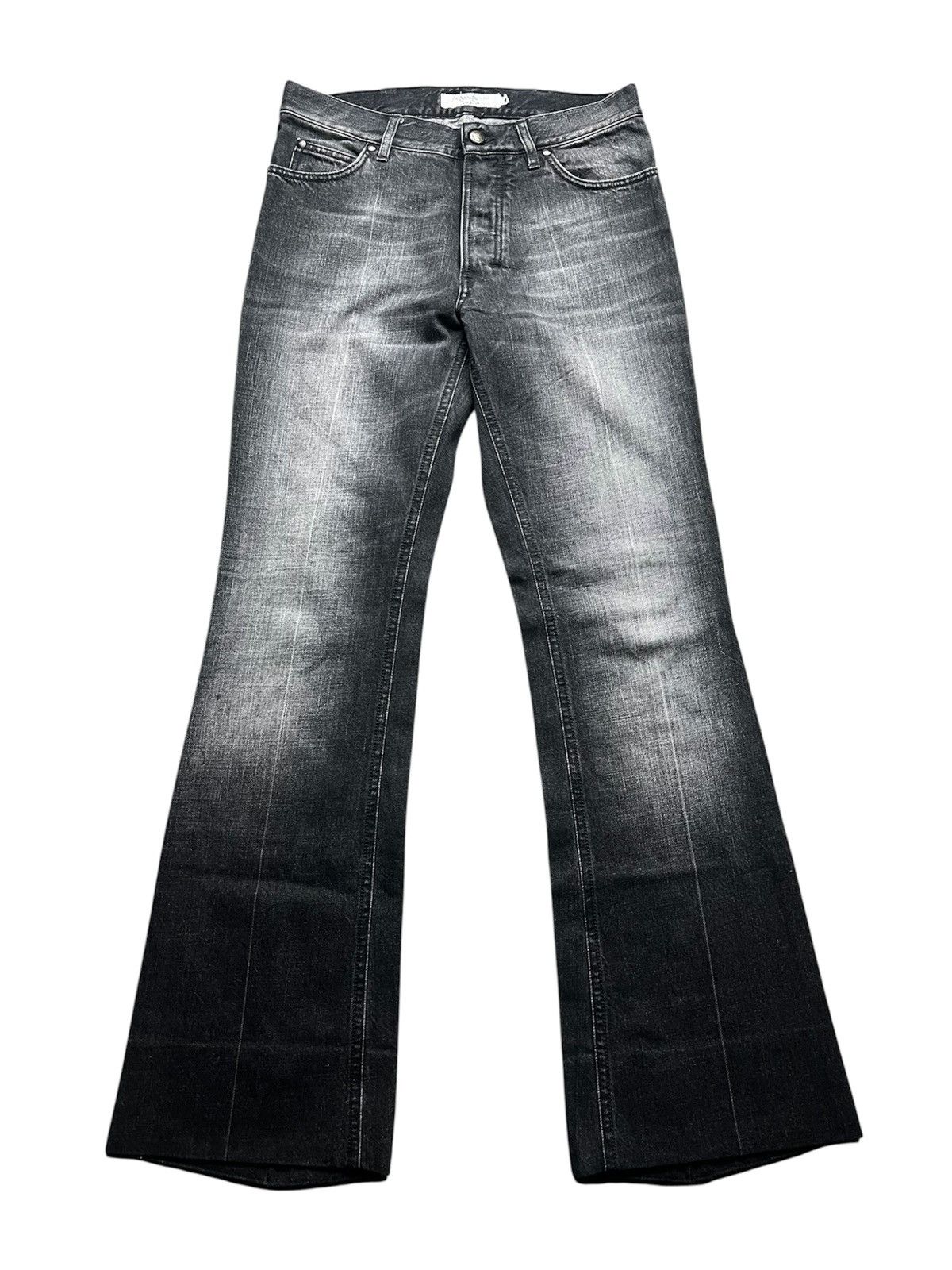 Yves Saint Laurent 2003 YSL Rive Gauche by Tom Ford Washed Bootcut Denim Size US 30 / EU 46 - 2 Thumbnail