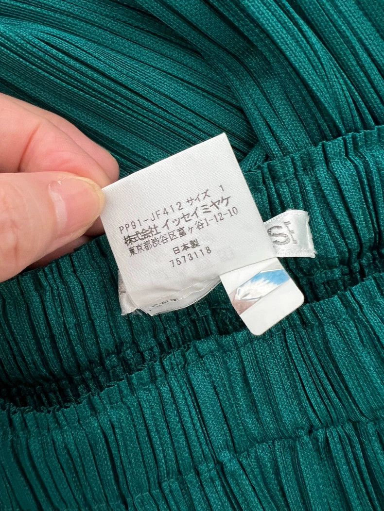 Issey Miyake issey miyake size:1 Peacock green straight-leg pants 2505- Size US 26 / EU 42 - 3 Thumbnail