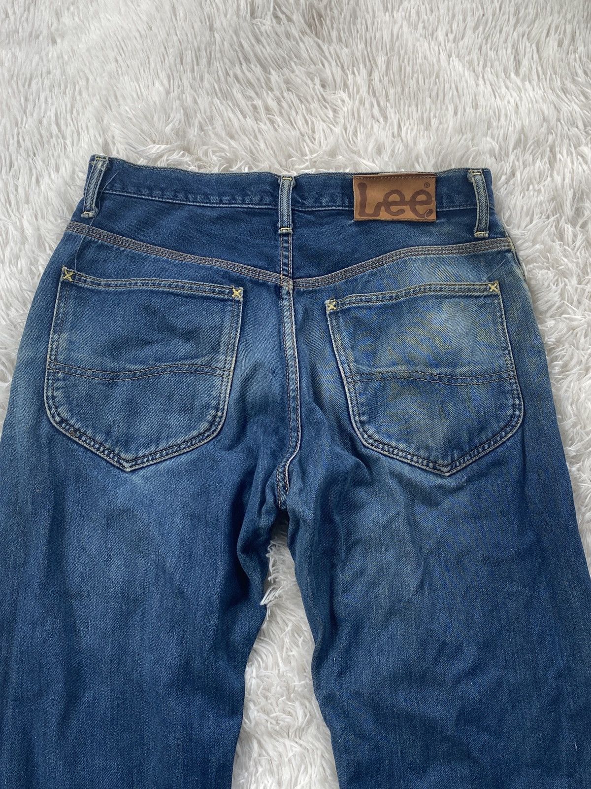 Lee 🔥Vintage🔥Lee Cowboy Selvedge Buttoned distressed Size US 30 / EU 46 - 7 Thumbnail