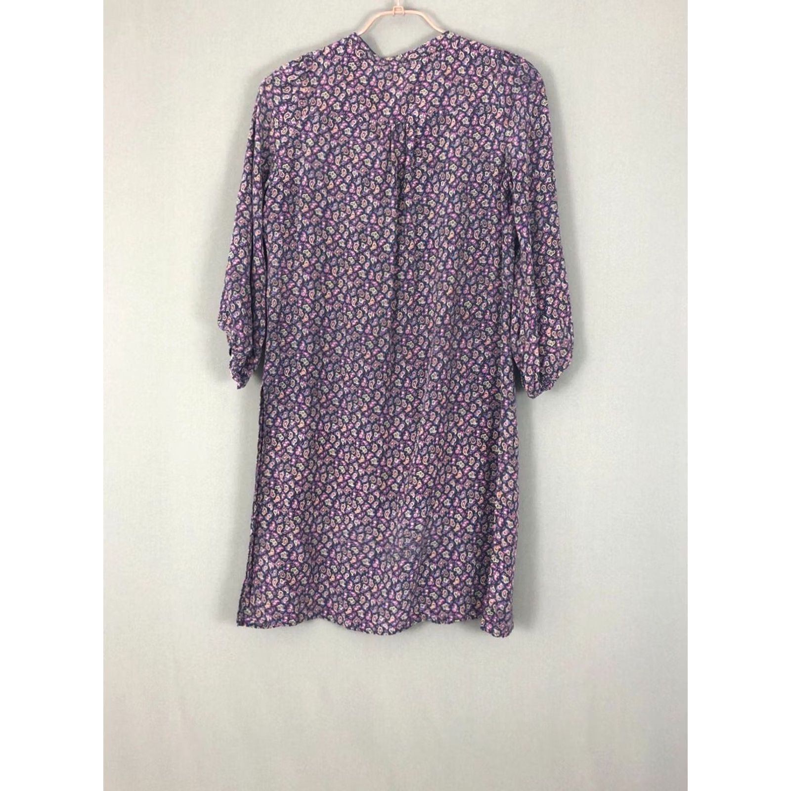 Maje Maje Button-Up Pleated Tunic Silk Purple Women M Size M / US 6-8 / IT 42-44 - 2 Thumbnail