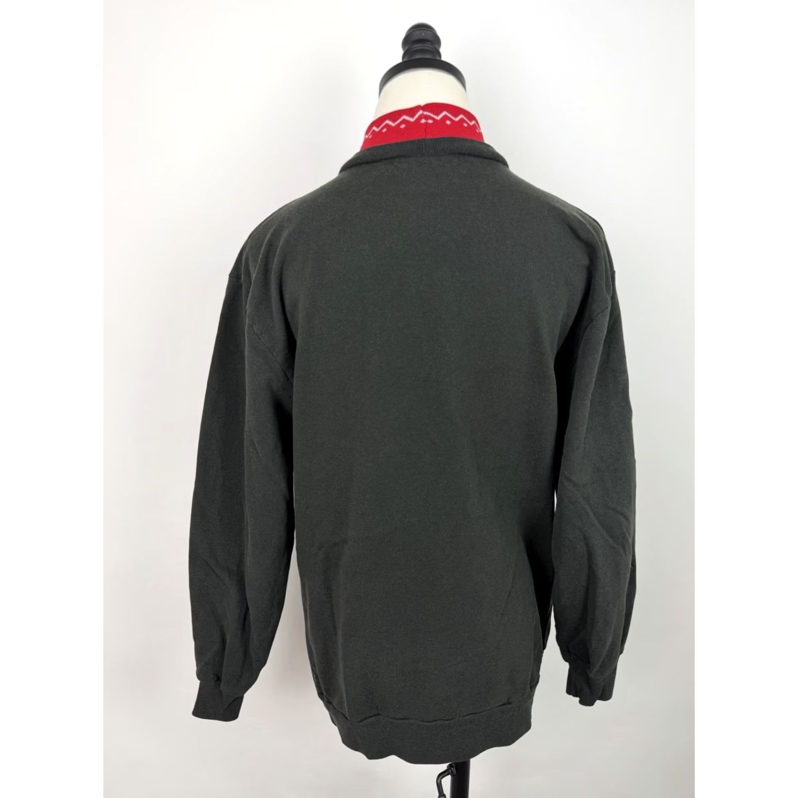 Vintage VINTAGE Bobbie Brooks Sweatshirt Womens Medium Mock Neck Christmas Holiday Pullover Knit Black 80s 90s Vintage Womens Medium Sweatshirt Size M / US 6-8 / IT 42-44 - 6 Thumbnail