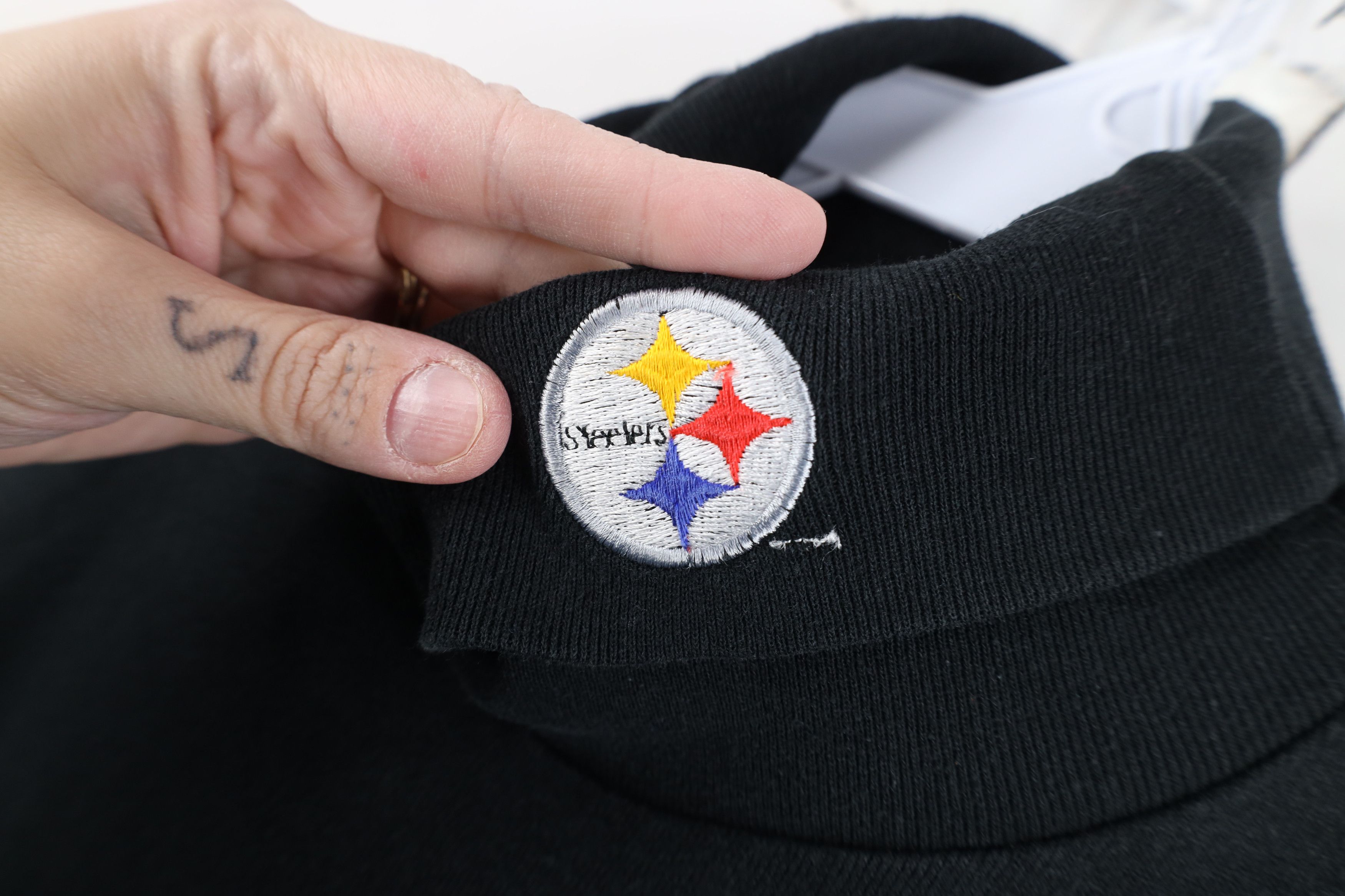 Majestic Vintage 90s Majestic Pittsburgh Football Turtleneck T-Shirt Size US XL / EU 56 / 4 - 4 Thumbnail