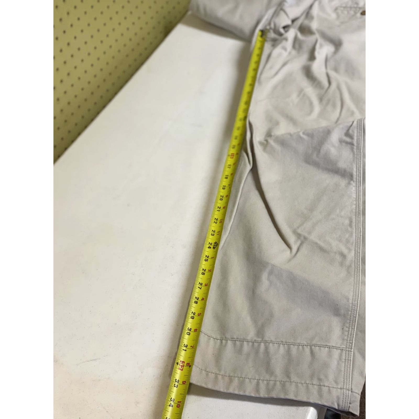 Mountain Khakis Mountain Khakis Pants Men 32 x 32 Canvas Khaki Beige Cotton Triple Stitched Flat Front Regular Inseam 32 Outdoor Teton Twill Pant Size US 32 / EU 48 - 6 Thumbnail
