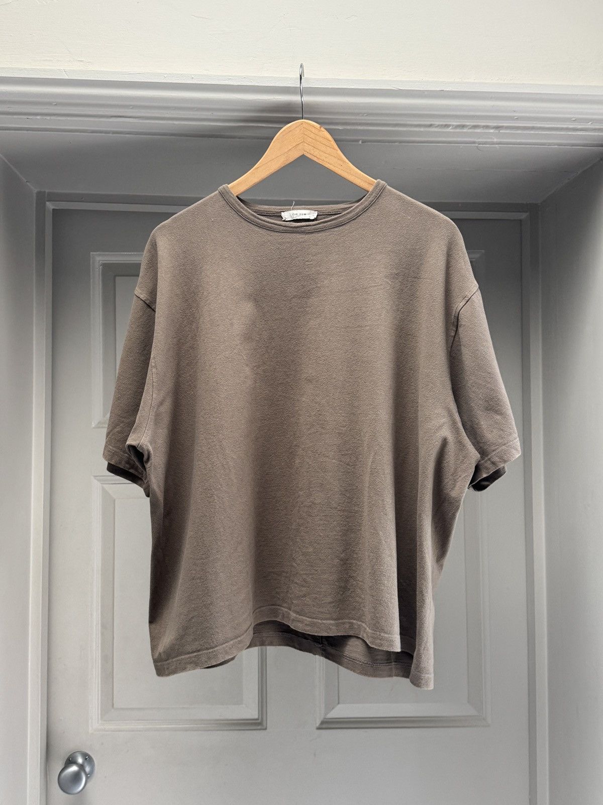 The Row The Row Mens Steven Cotton Jersey T-Shirt in Brown Taupe XL Size US XL / EU 56 / 4 - 3 Thumbnail