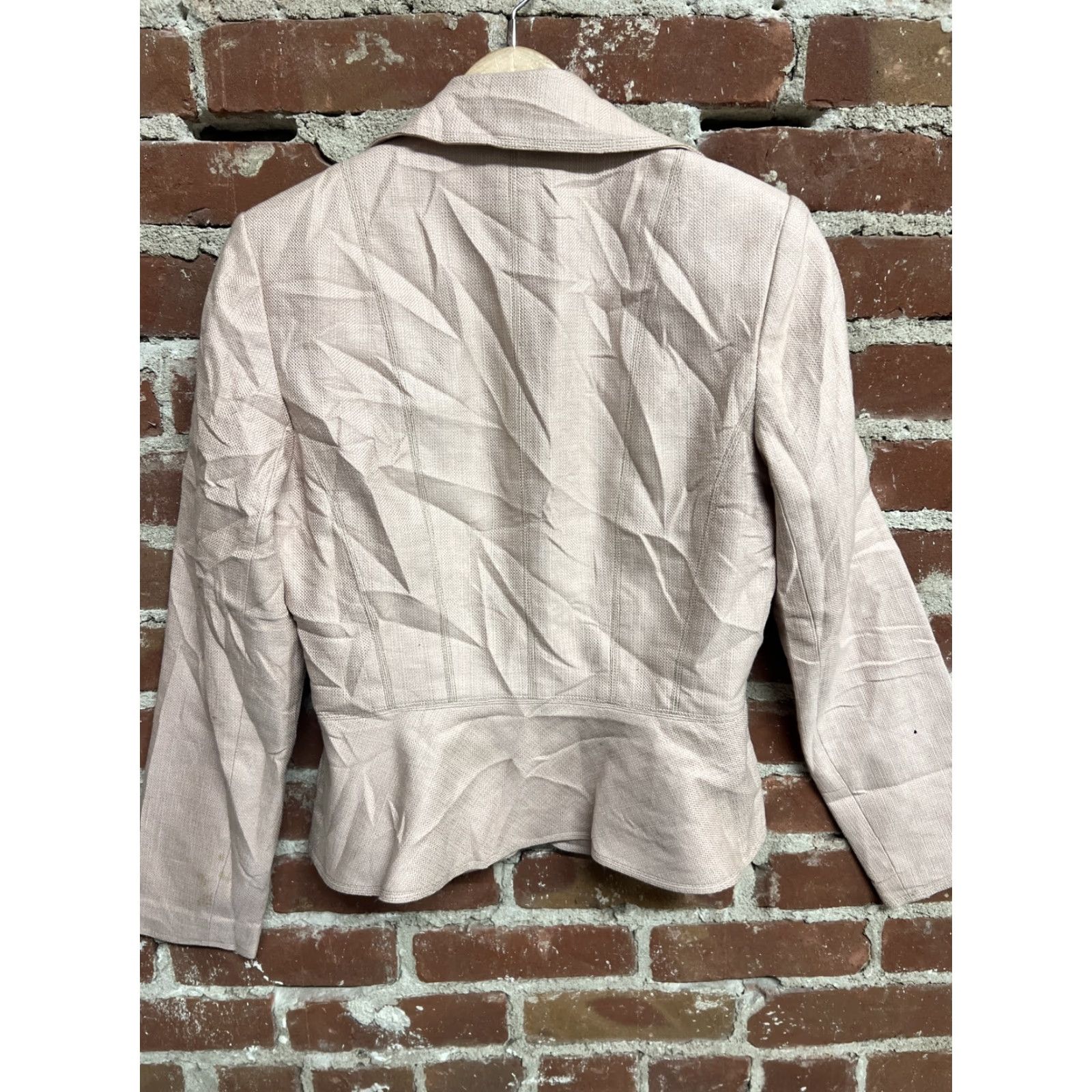Vintage Kay Unger New York Womens Blazer Pink Roses 3 Button Tuxedo Style Size 8 Women's Blazer Size M / US 6-8 / IT 42-44 - 3 Thumbnail