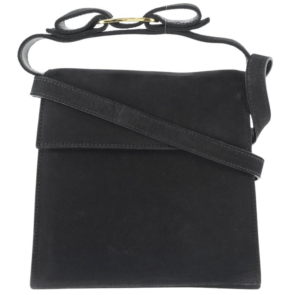 Vara Black Suede Shoulder Bag (Pre-Owned)