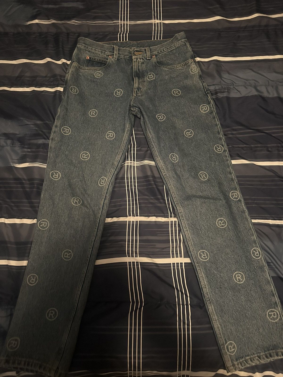 Martine Rose Martine Rose Blue Faded Jeans Size US 32 / EU 48 - 1 Thumbnail